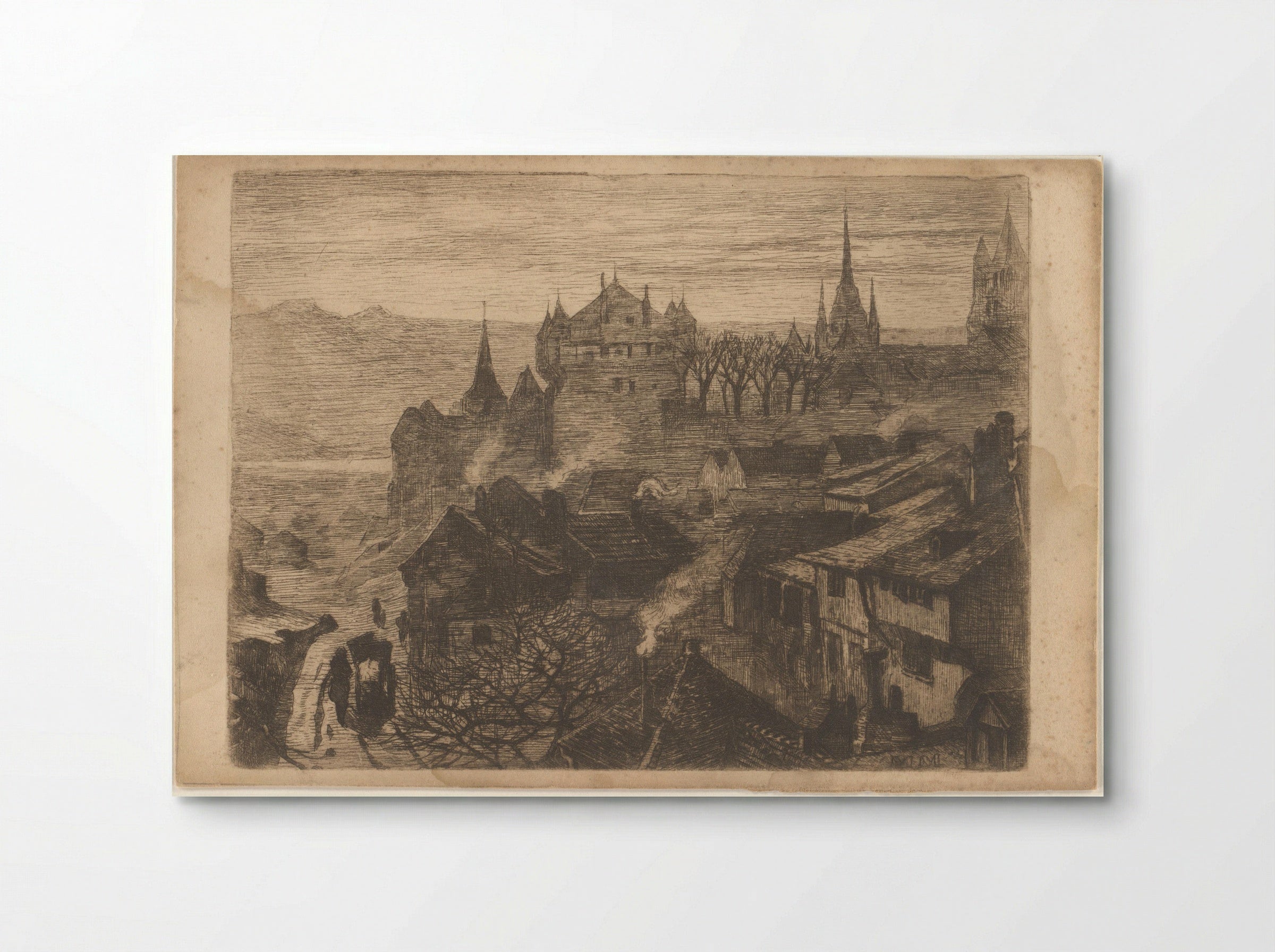 Gezicht op Freiburg - Philip Zilcken - Poster