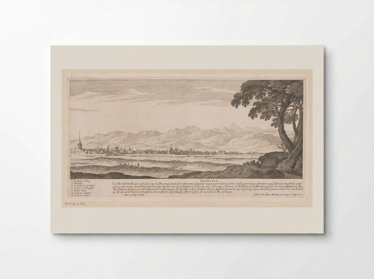 Gezicht op Grenoble - Nicolas Perelle - Poster