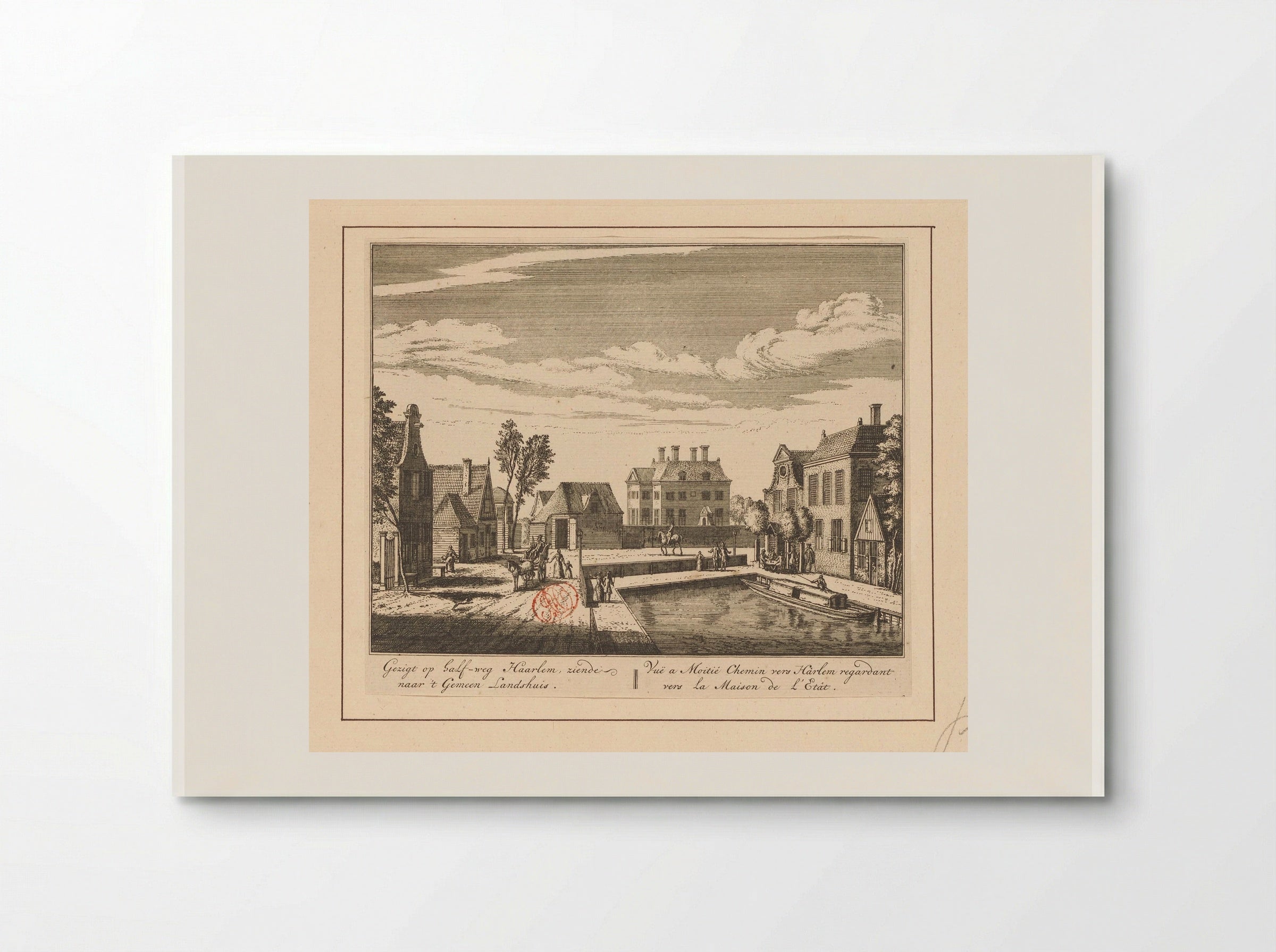 Gezicht op Halfweg - Abraham Rademaker - Poster