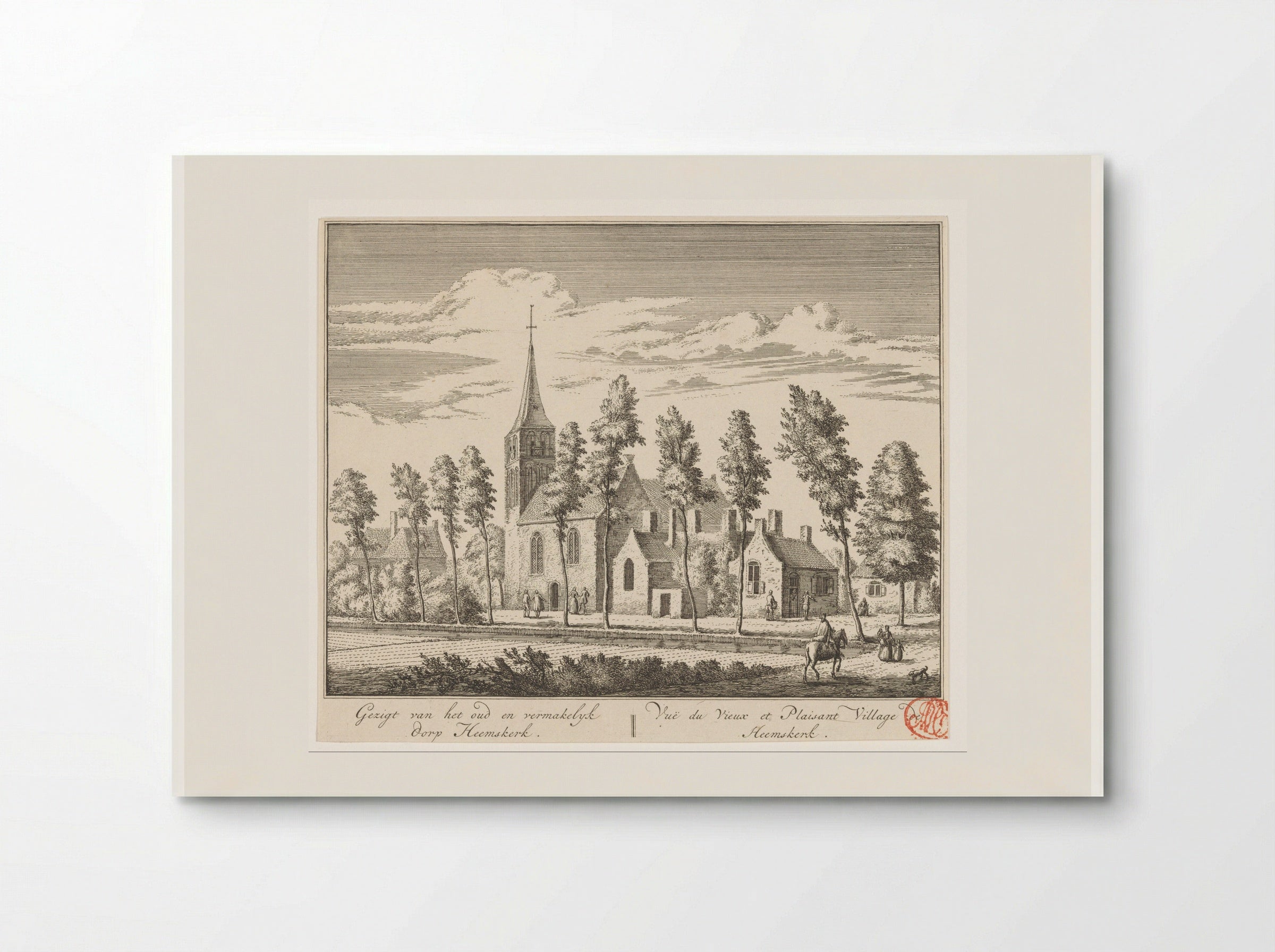 Gezicht op Heemskerk - Abraham Rademaker - Poster