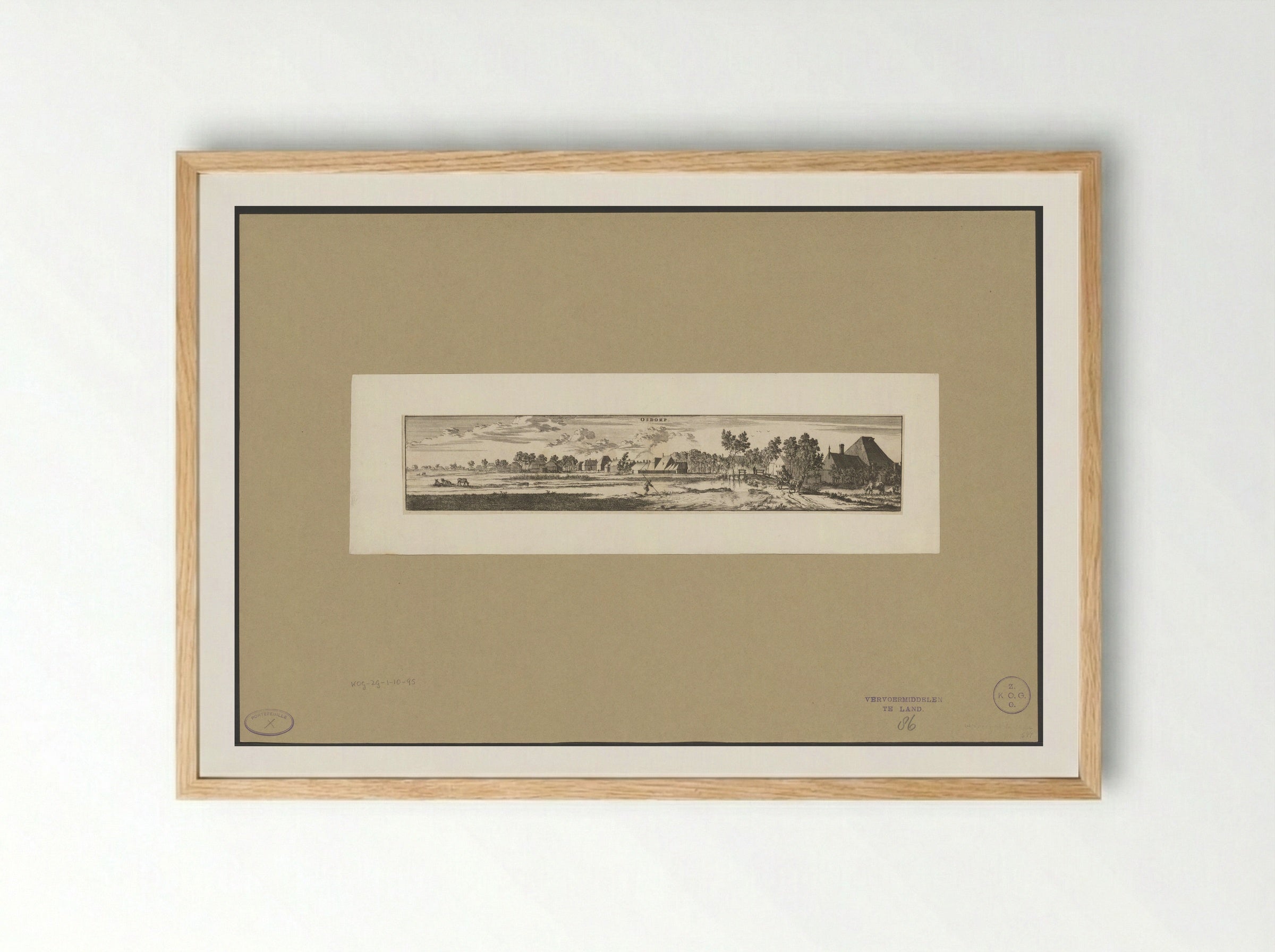 Gezicht op Osdorp - Jan Luyken - Framed Print Wood