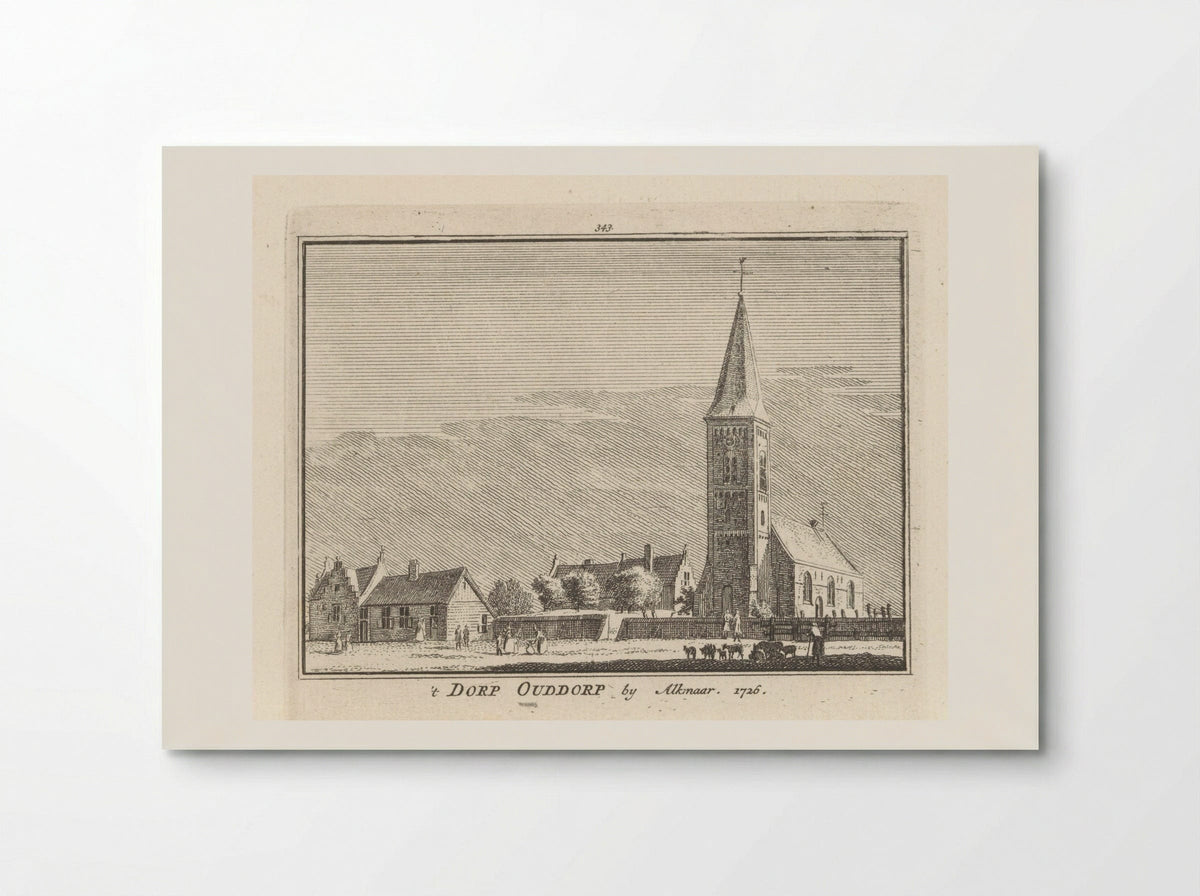 Gezicht op Oudorp - Hendrik Spilman - Poster