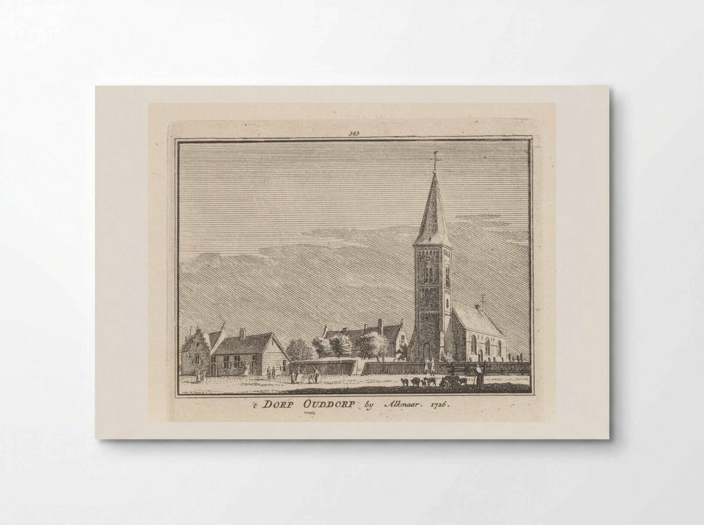 Gezicht op Oudorp - Hendrik Spilman - Poster