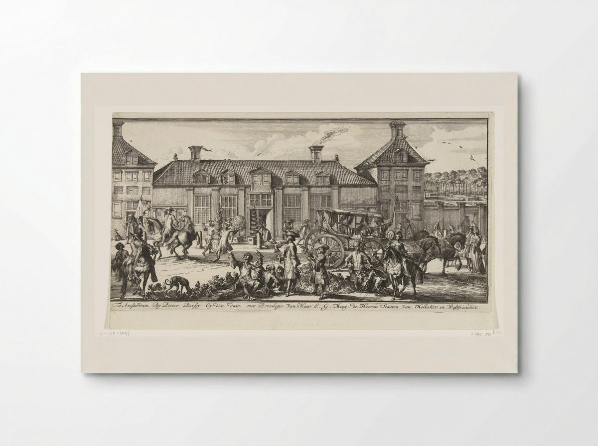 Gezicht op Paleis Het Loo (profiel, rechterdeel) - Romeyn de Hooghe - Poster