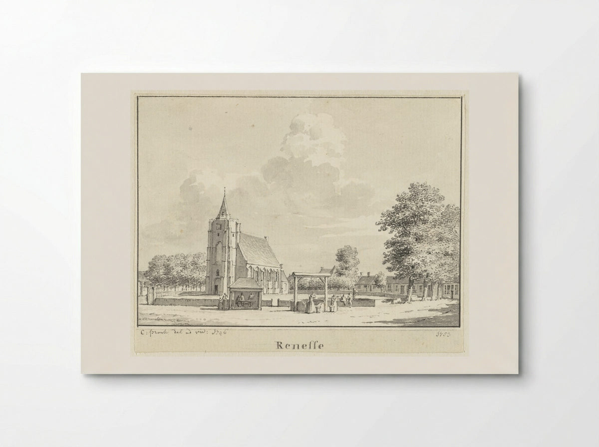 Gezicht op Renesse - Cornelis Pronk - Poster