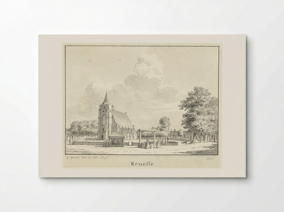 Gezicht op Renesse - Cornelis Pronk - Poster