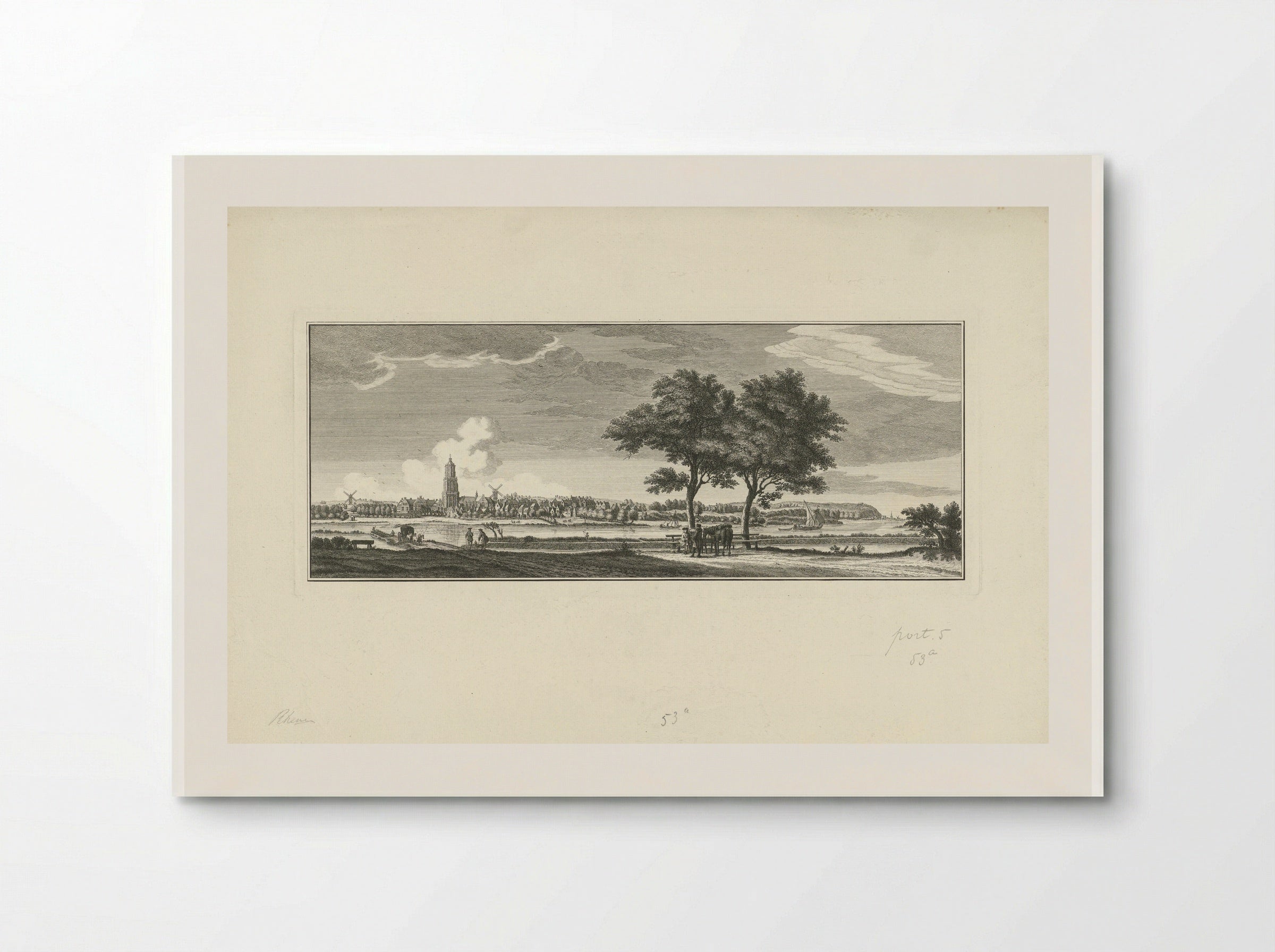 Gezicht op Rhenen - Jan Caspar Philips - Poster