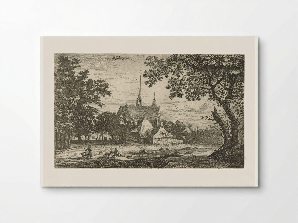 Gezicht op Rijsbergen - Roelant Roghman - Poster