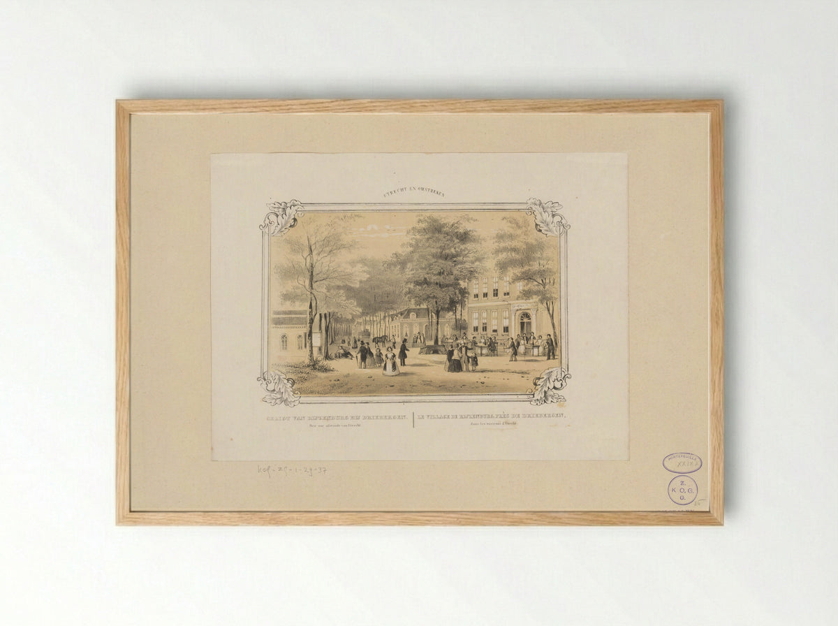 Gezicht op Rijzenburg - Hendrik Wilhelmus Last - Framed Print Wood