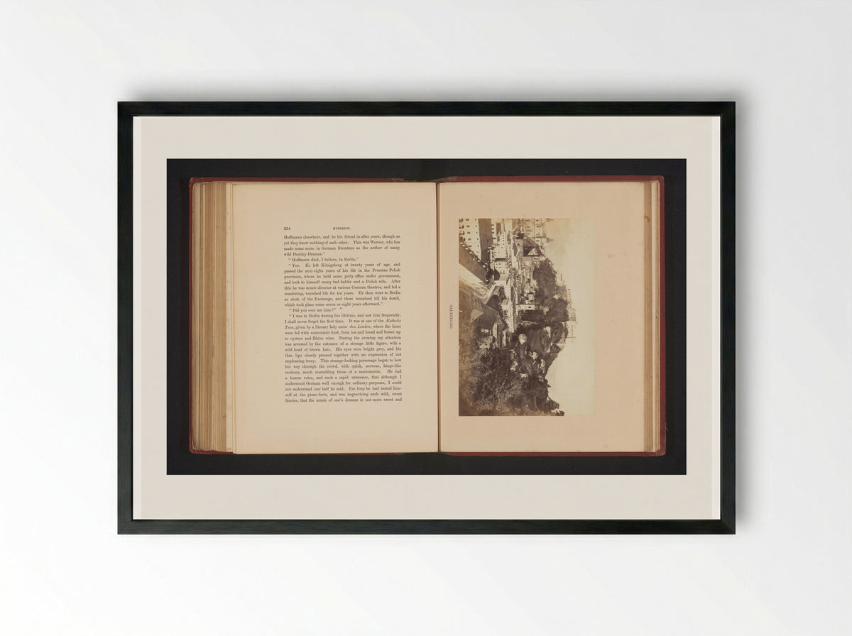 Gezicht op Salzburg - Francis Frith - Framed Print Black