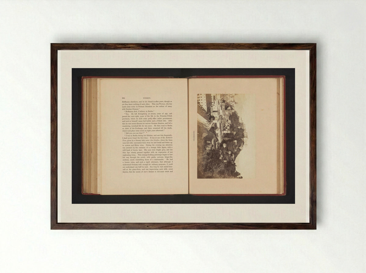 Gezicht op Salzburg - Francis Frith - Framed Print Dark Wood