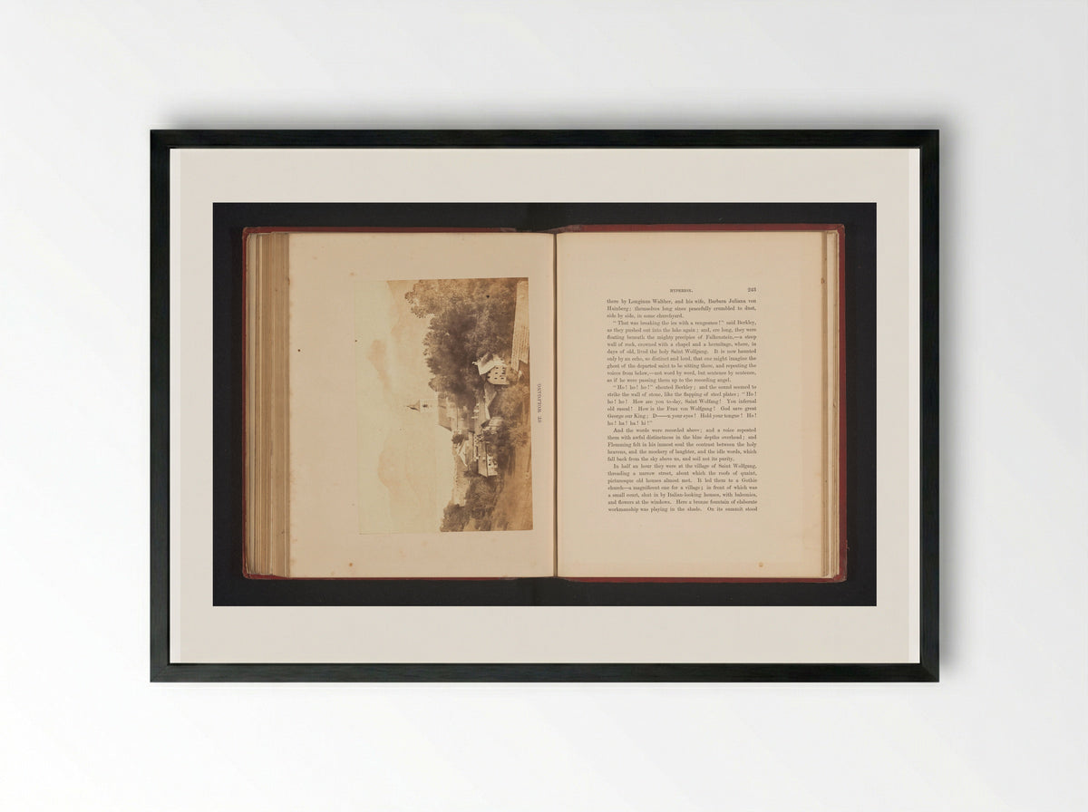 Gezicht op Sankt Wolfgang im Salzkammergut - Francis Frith - Framed Print Black