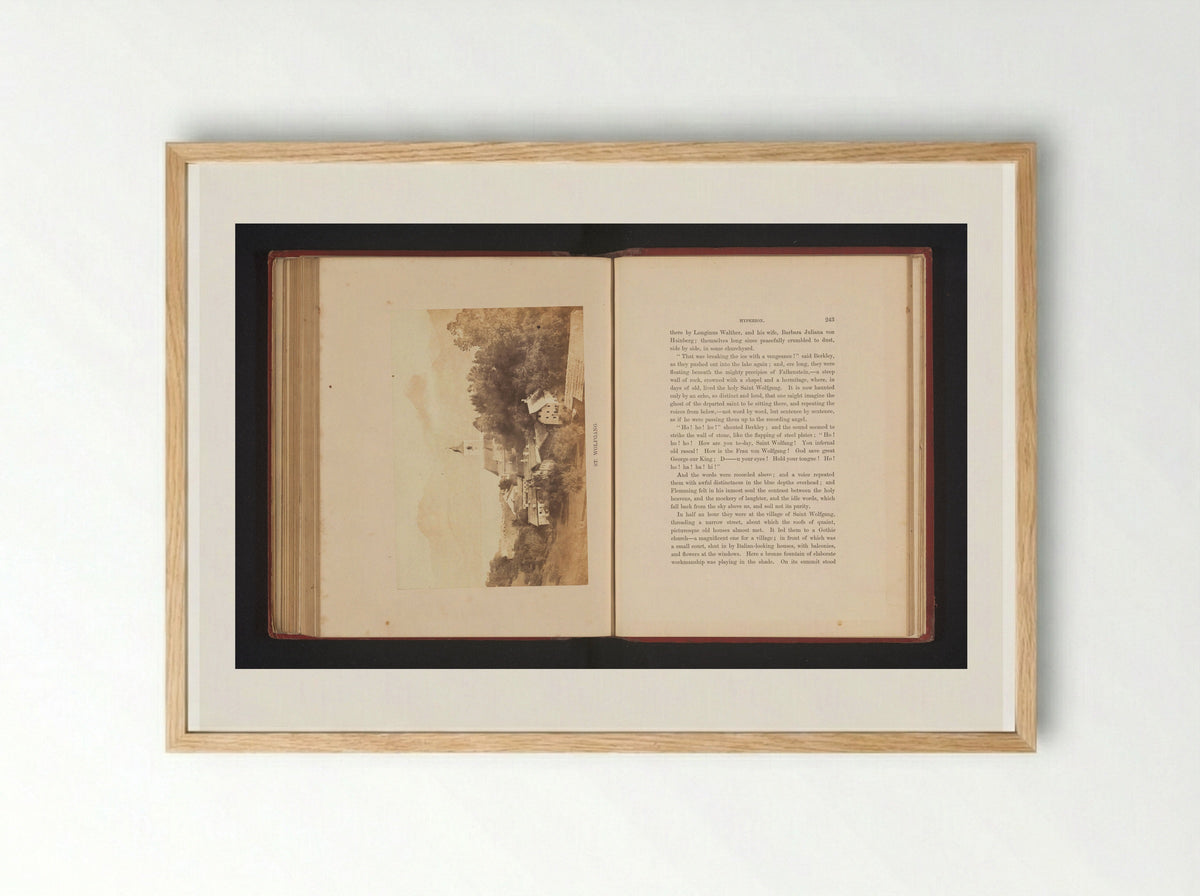 Gezicht op Sankt Wolfgang im Salzkammergut - Francis Frith - Framed Print Wood