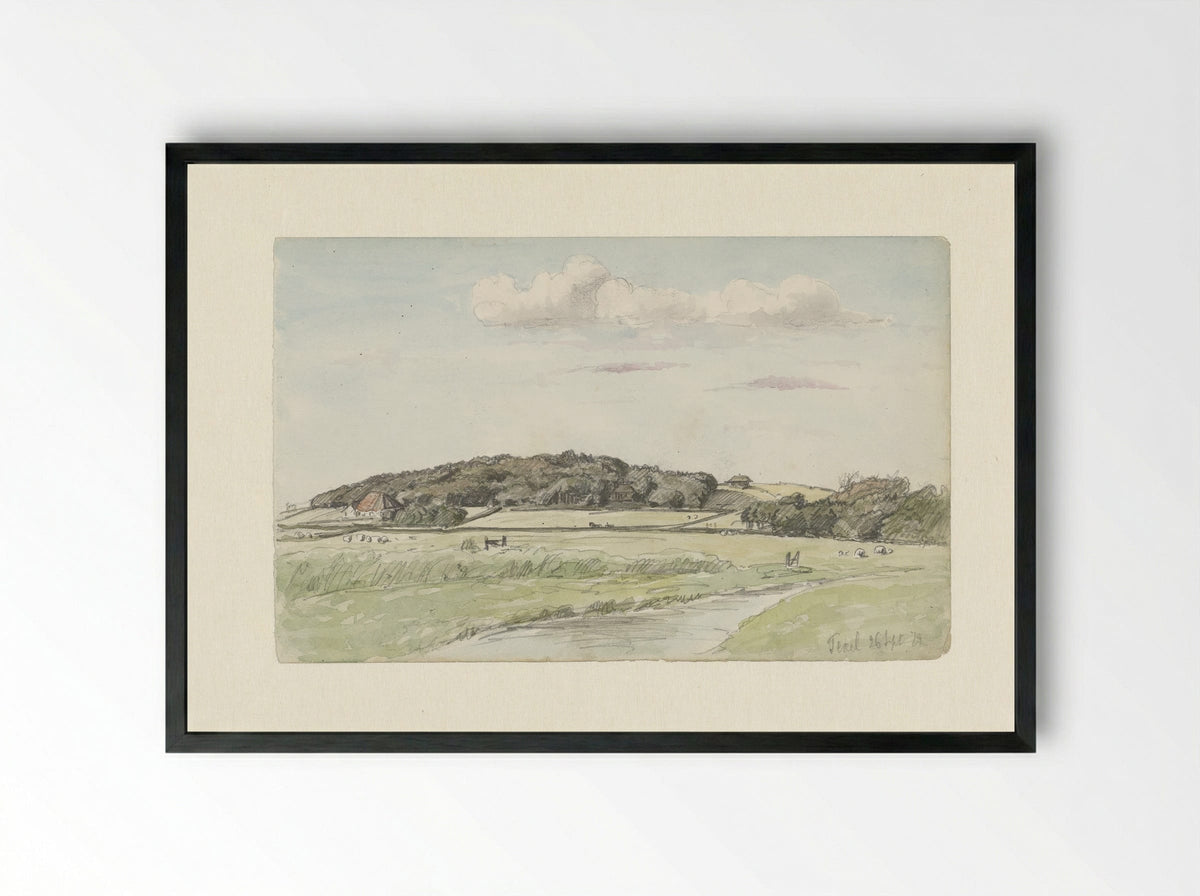 Gezicht op Texel - Jan Hoynck van Papendrecht - Framed Print Black