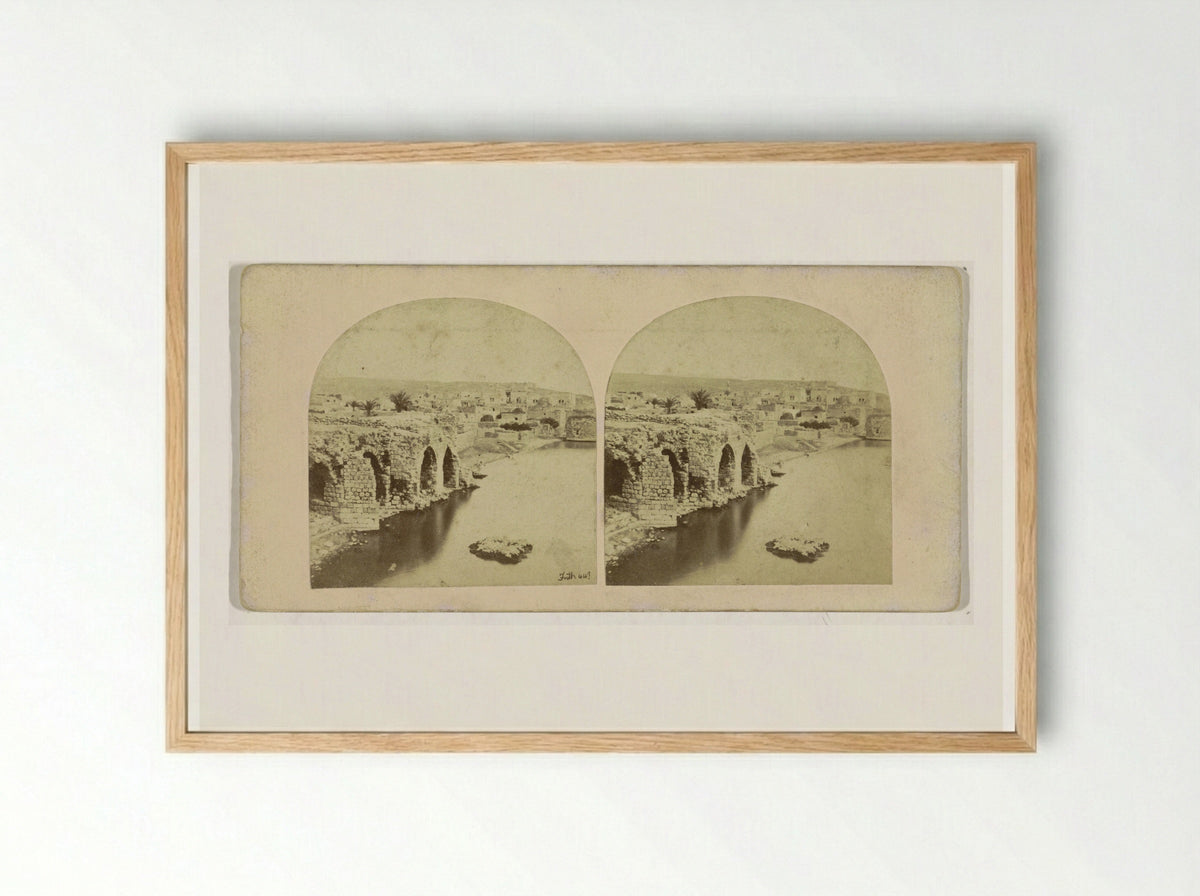 Gezicht op Tiberias - Francis Frith - Framed Print Wood