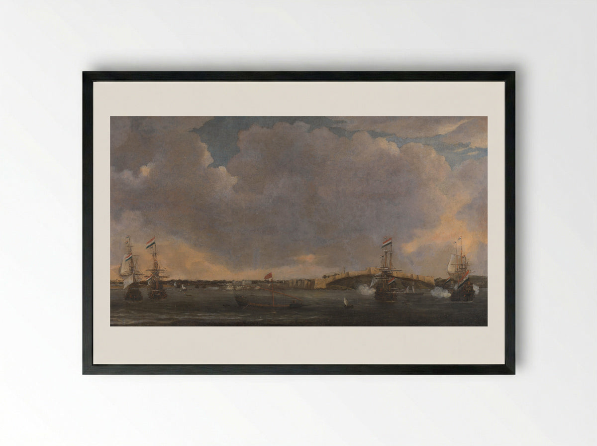 Gezicht op Tripolis - Admiraliteit van Amsterdam - Framed Print Black