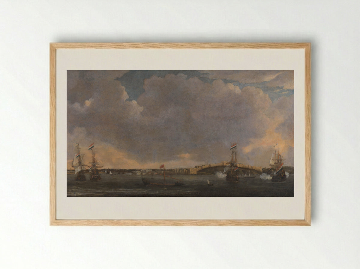 Gezicht op Tripolis - Admiraliteit van Amsterdam - Framed Print Wood