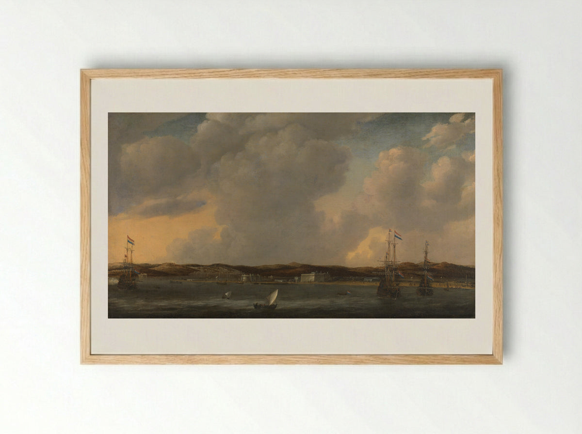 Gezicht op Tunis - Admiraliteit van Amsterdam - Framed Print Wood