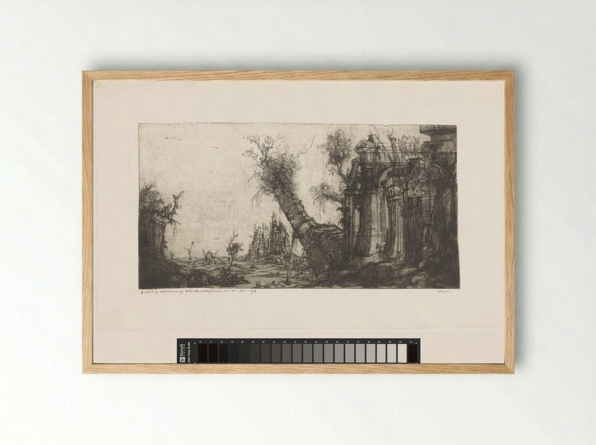 Gezicht op Utrecht - Dirkje Kuik - Framed Print Wood
