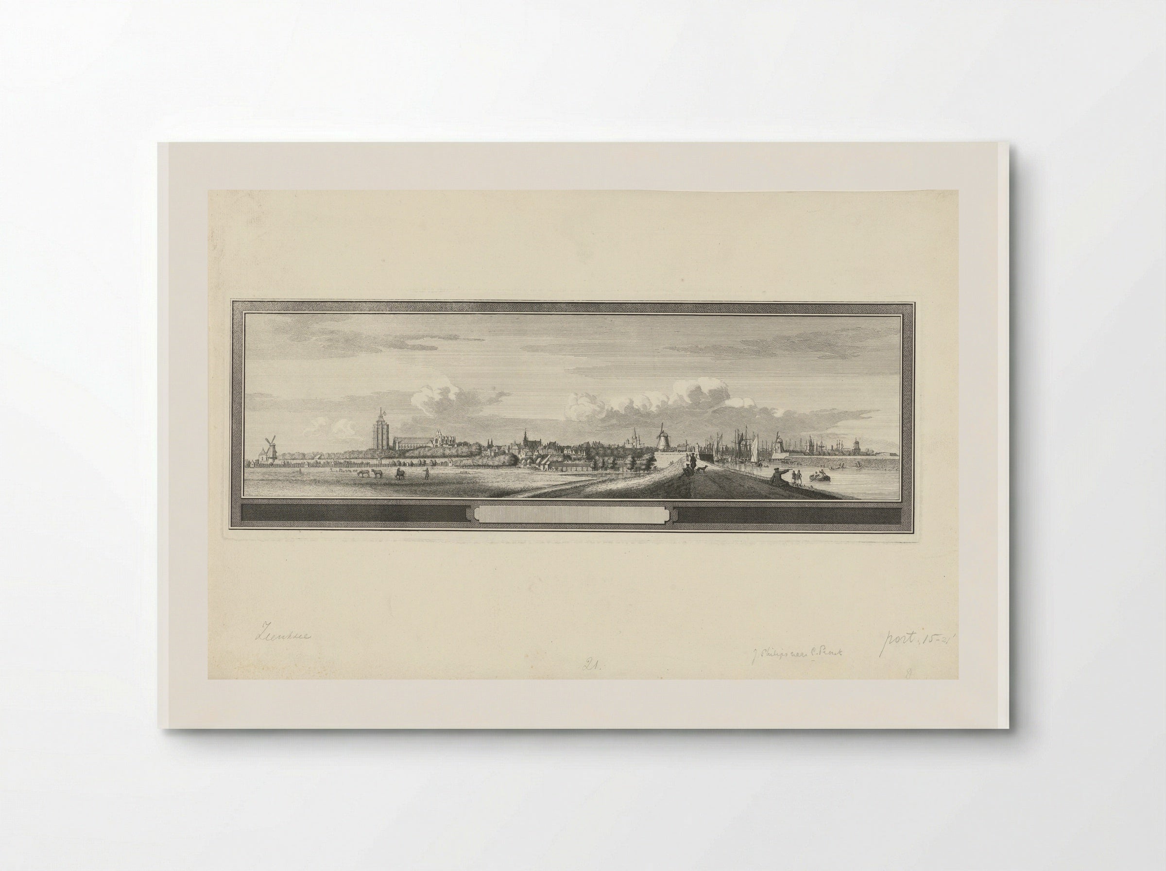 Gezicht op Zierikzee - Jan Caspar Philips - Poster