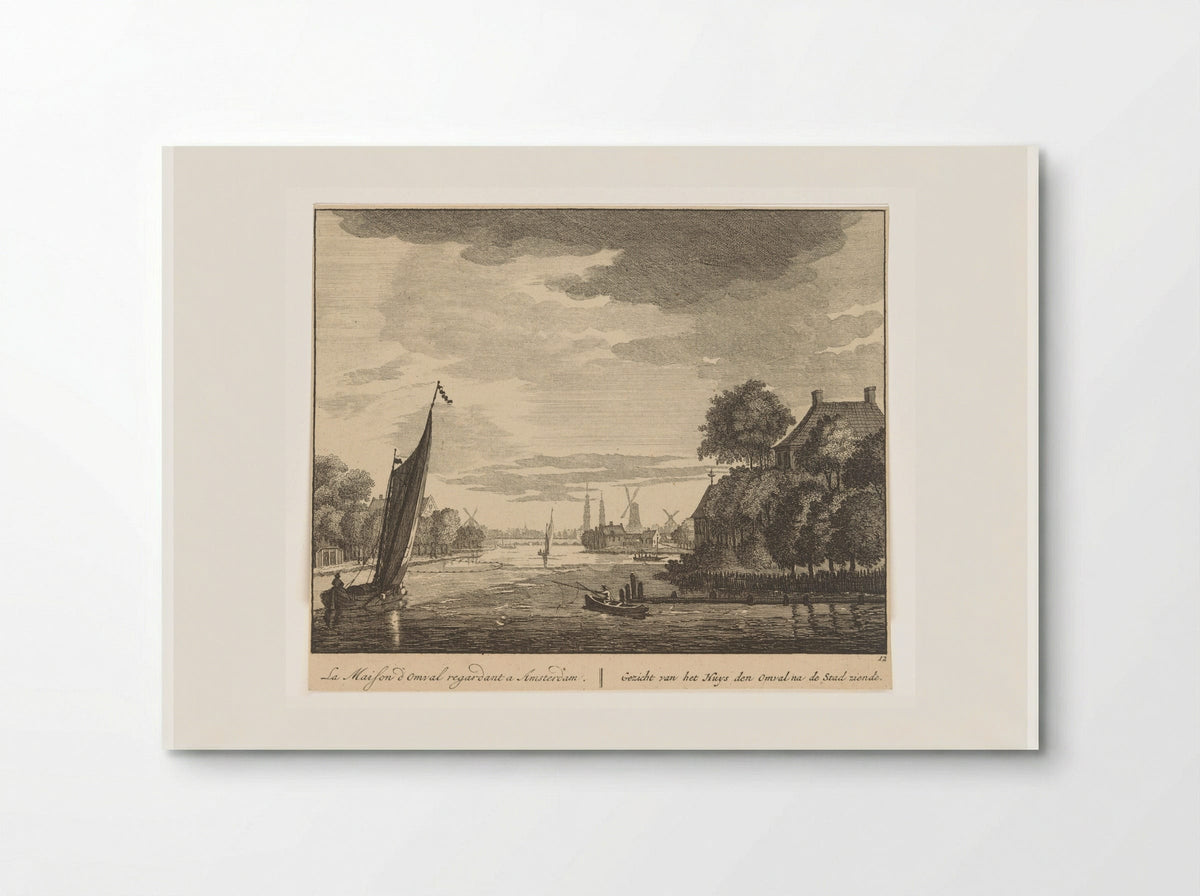 Gezicht op de Amstel bij Huis De Omval - Matthijs Pool - Poster