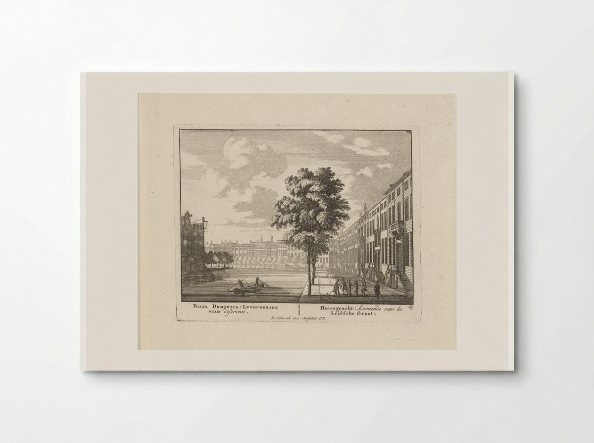 Gezicht op de Herengracht te Amsterdam - Jan van Call (I) - Poster