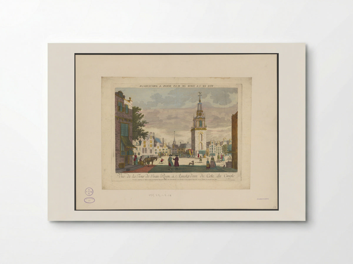 Gezicht op de Jan Roodenpoortstoren te Amsterdam - Willem Writs - Poster