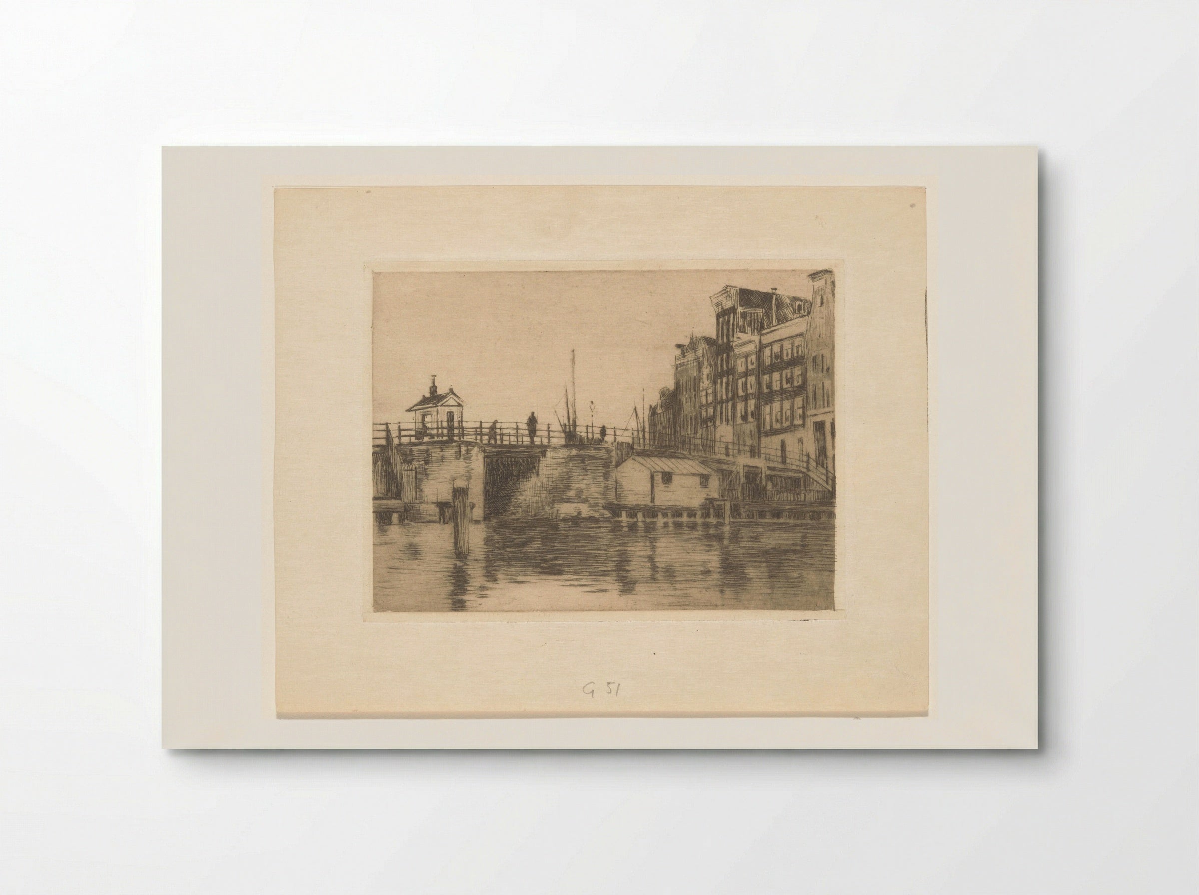 Gezicht op de Kraansluis in Amsterdam - Willem Witsen - Poster