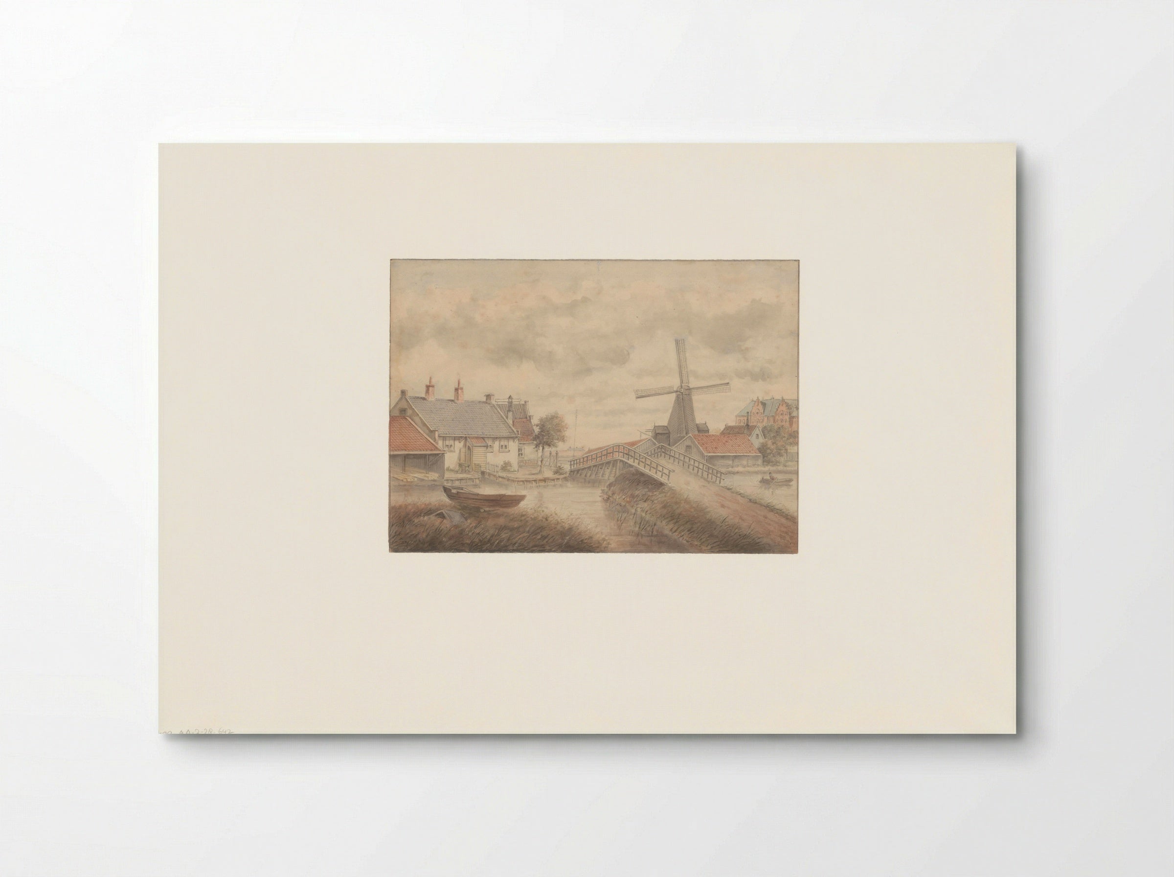 Gezicht op de Middenweg - Albert Martin - Poster