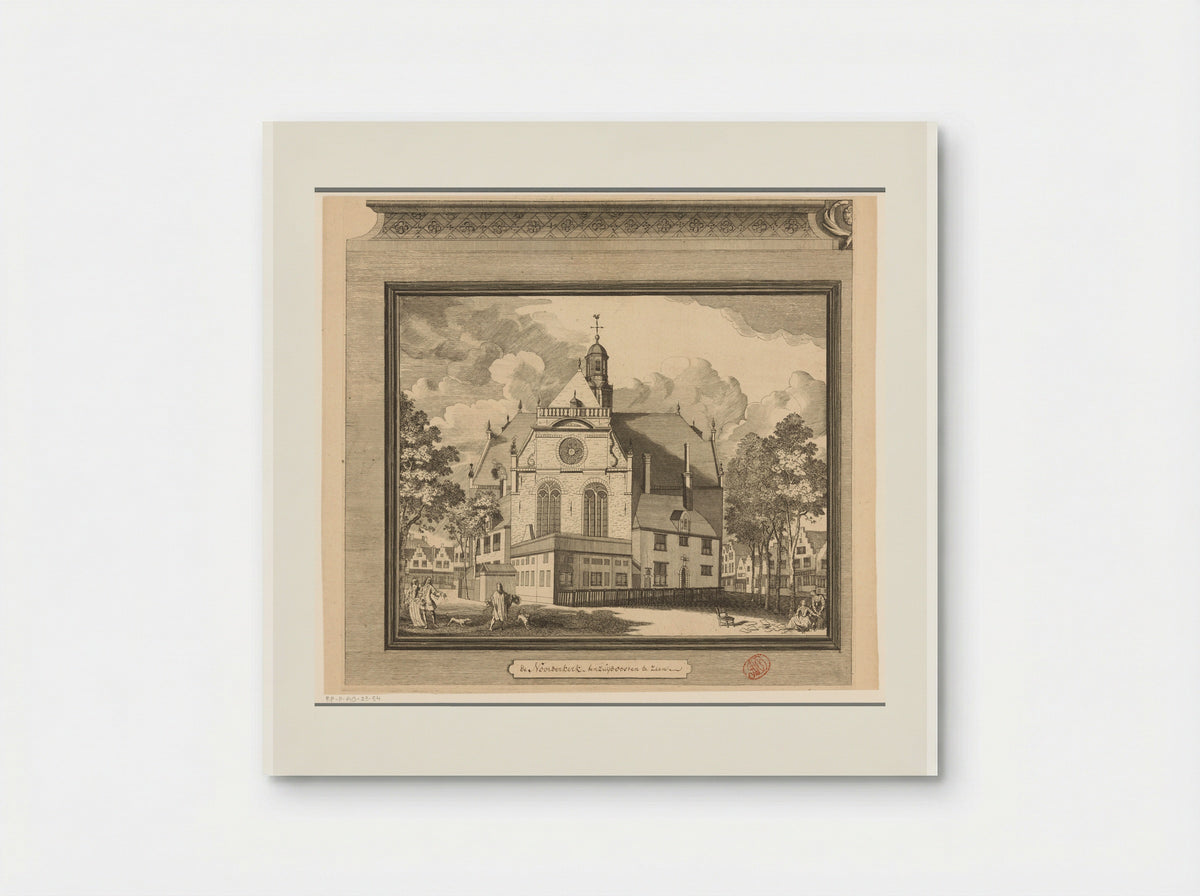Gezicht op de Noorderkerk te Amsterdam - Pieter van den Berge - Poster