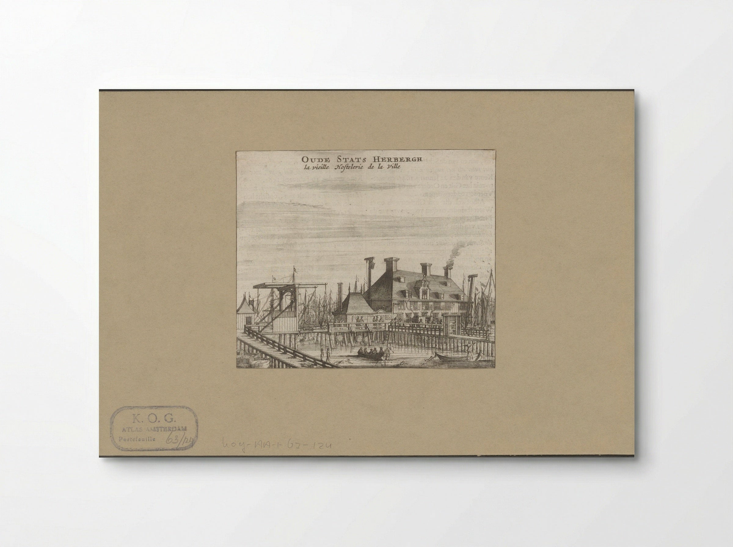 Gezicht op de Oude Stadsherberg te Amsterdam - Jan Veenhuysen - Poster