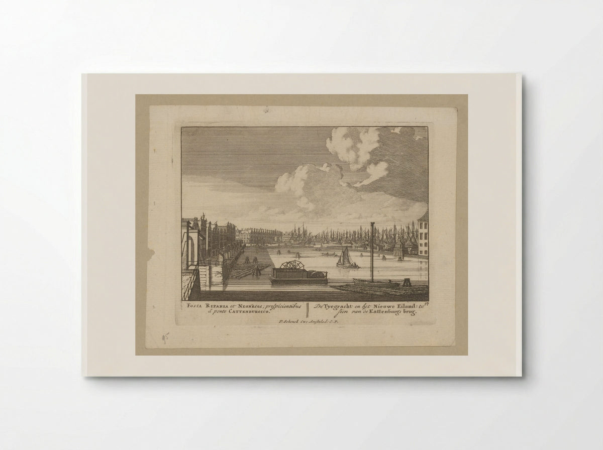 Gezicht op de Prins Hendrikkade - Jan van Call (I) - Poster