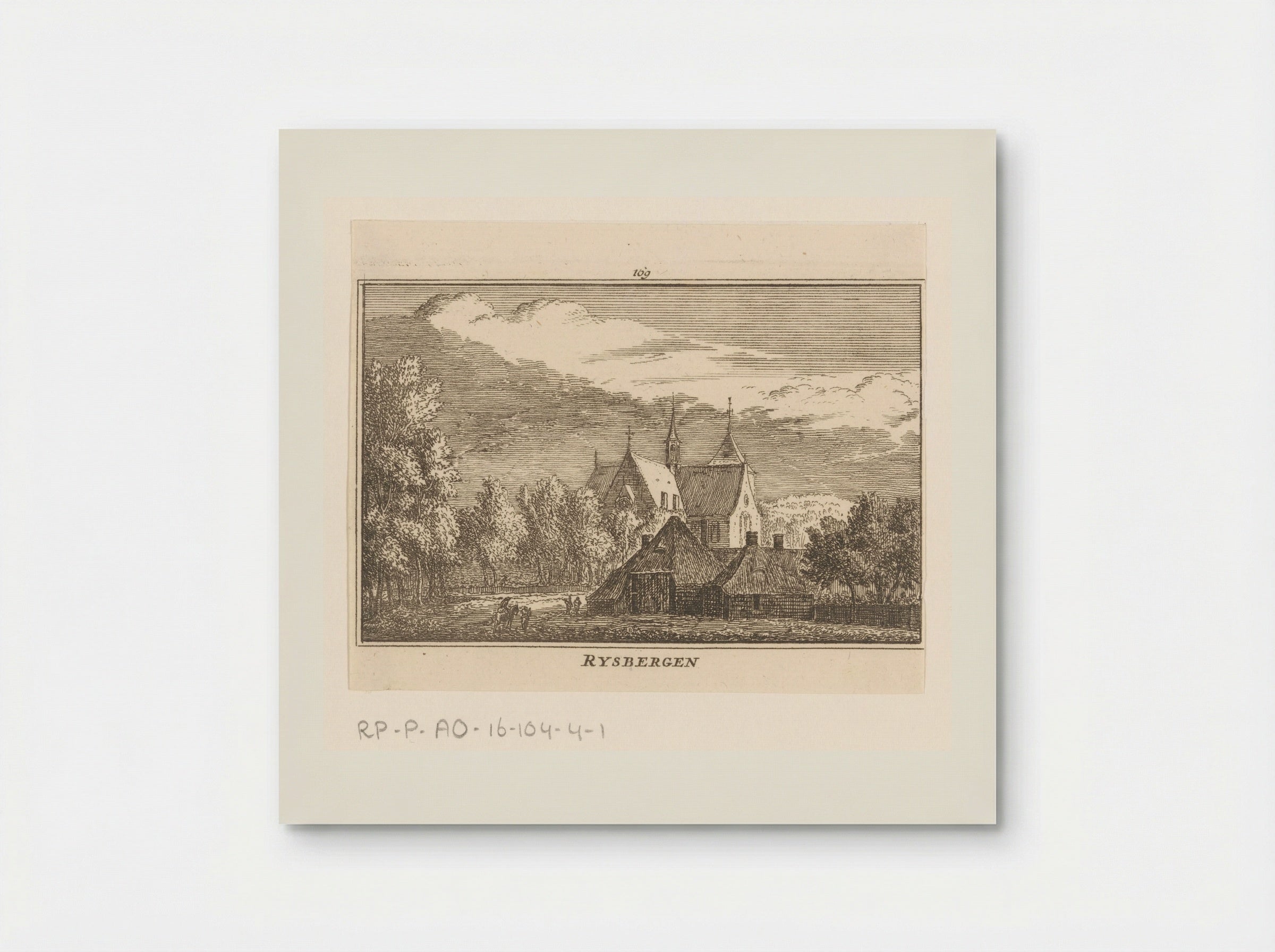 Gezicht op de Rijsbergen - Abraham Rademaker - Poster