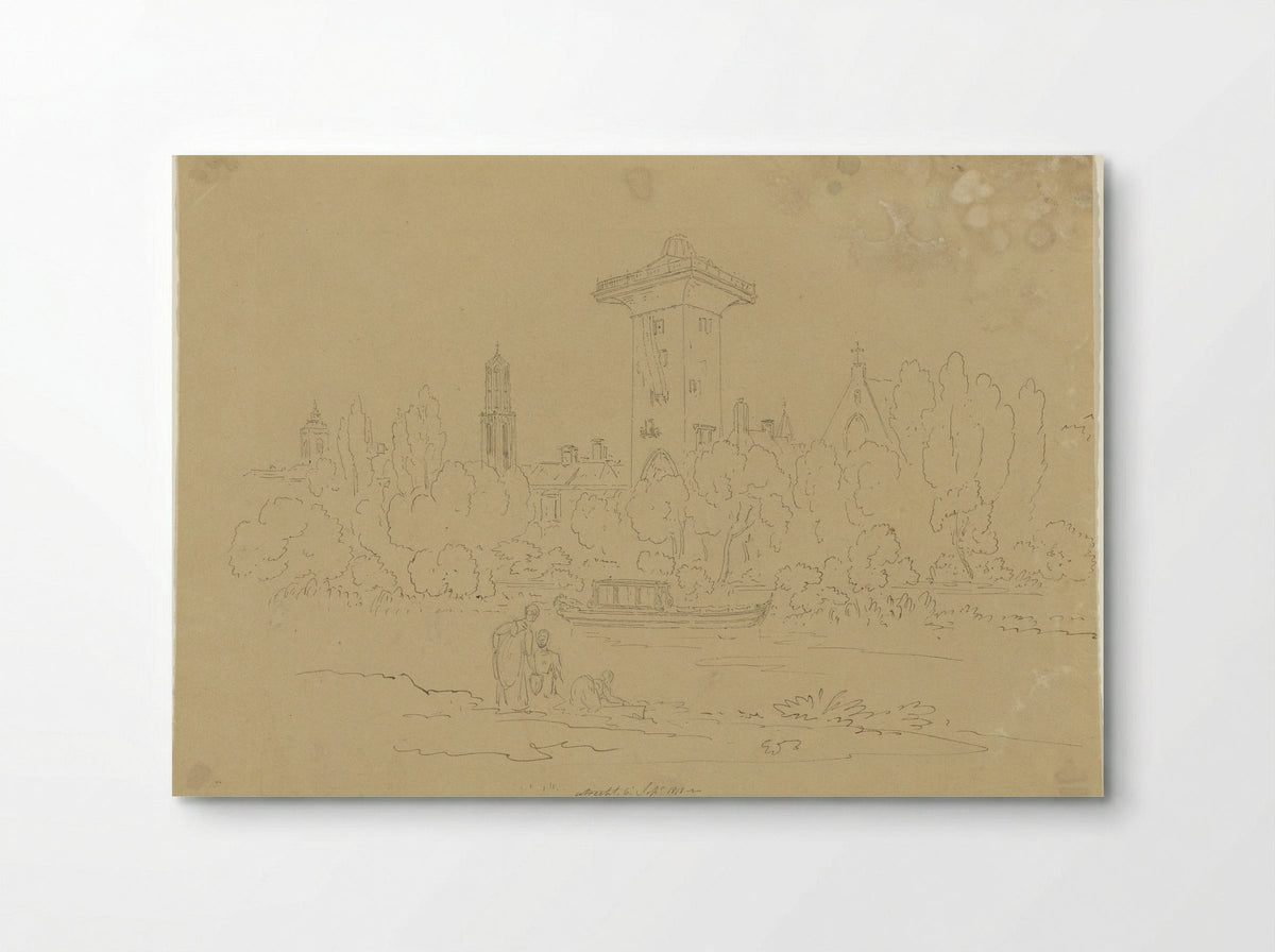 Gezicht op de Smeetoren te Utrecht - Hugh William Williams - Poster