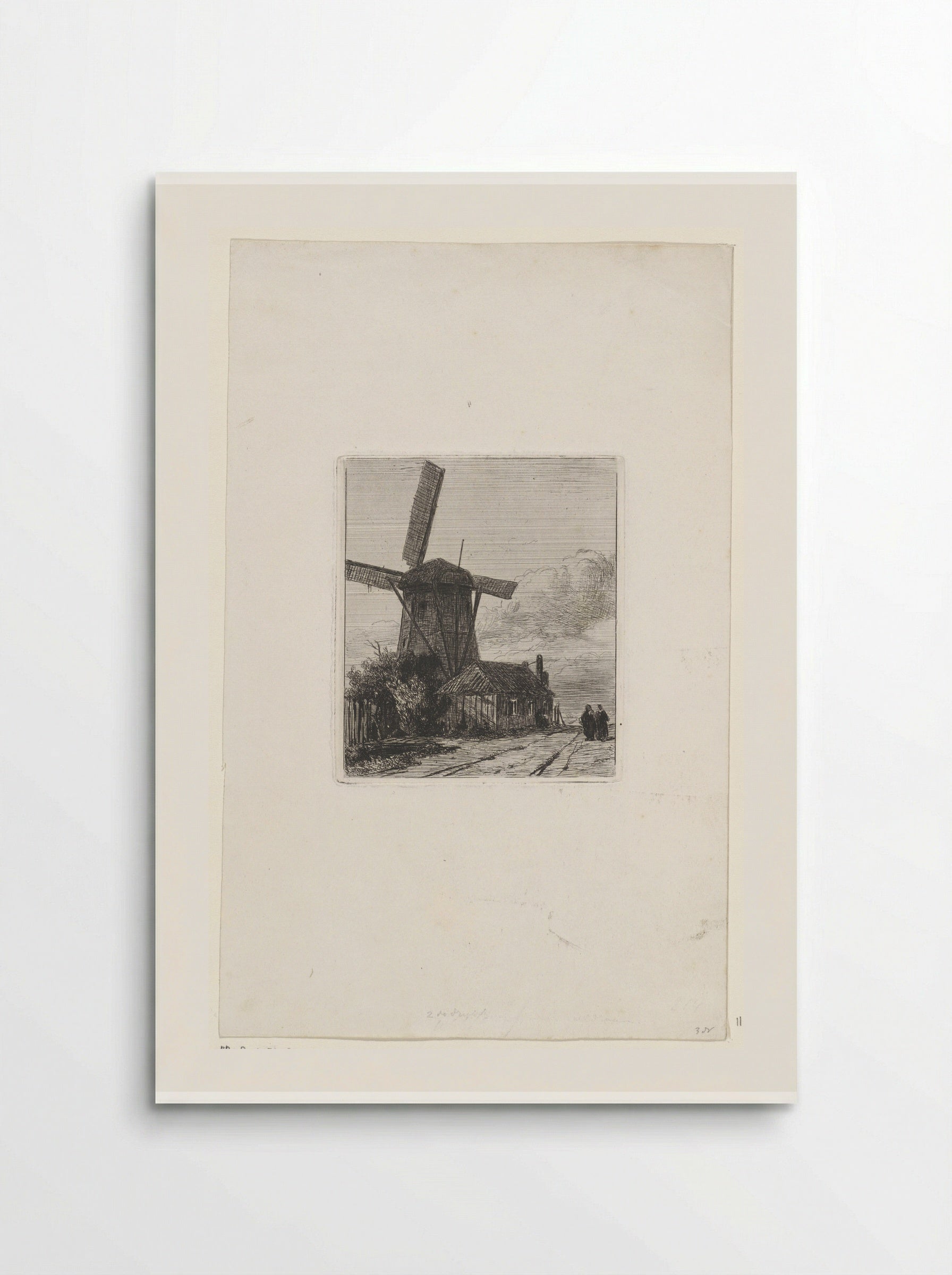 Gezicht op de Trekweg te Den Haag - Jan Weissenbruch - Poster