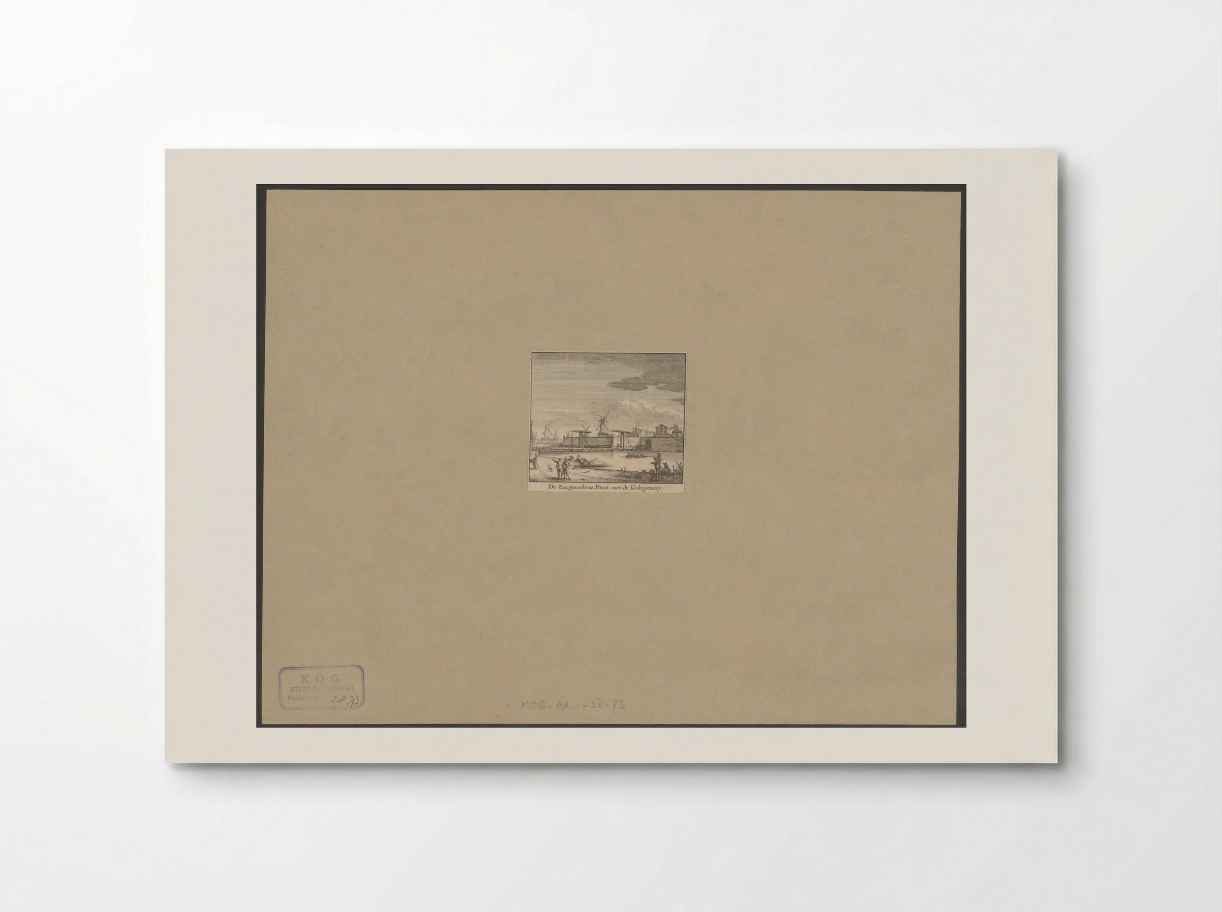 Gezicht op de Zaagmolenpoort te Amsterdam - Jan Goeree - Poster