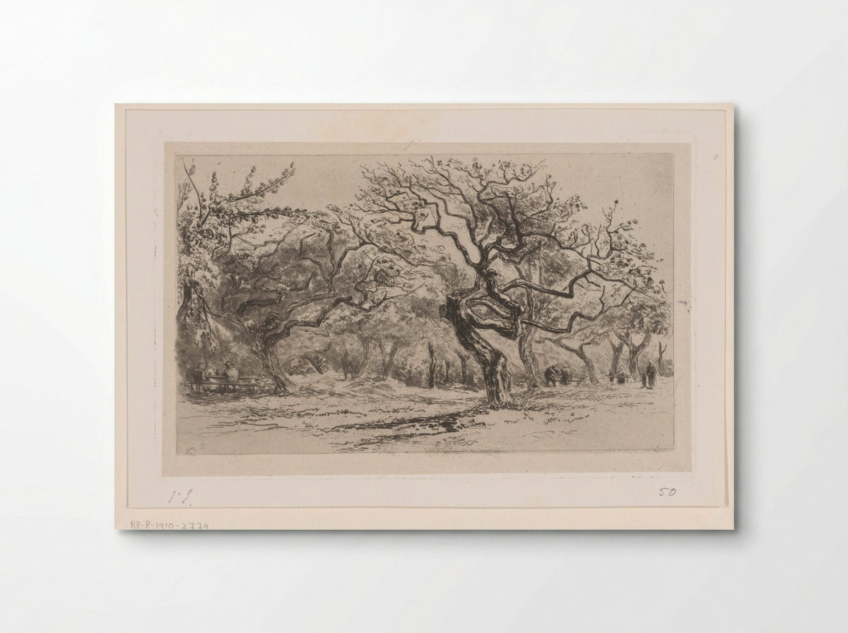 Gezicht op een boomgaard bij Honfleur - Carel Nicolaas Storm van 's-Gravesande - Poster