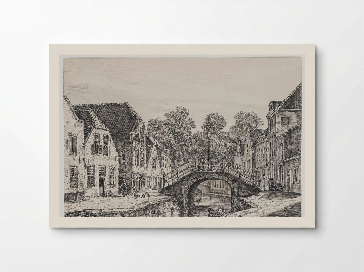 Gezicht op een gracht (View of a Canal) - Isaac Weissenbruch - Poster