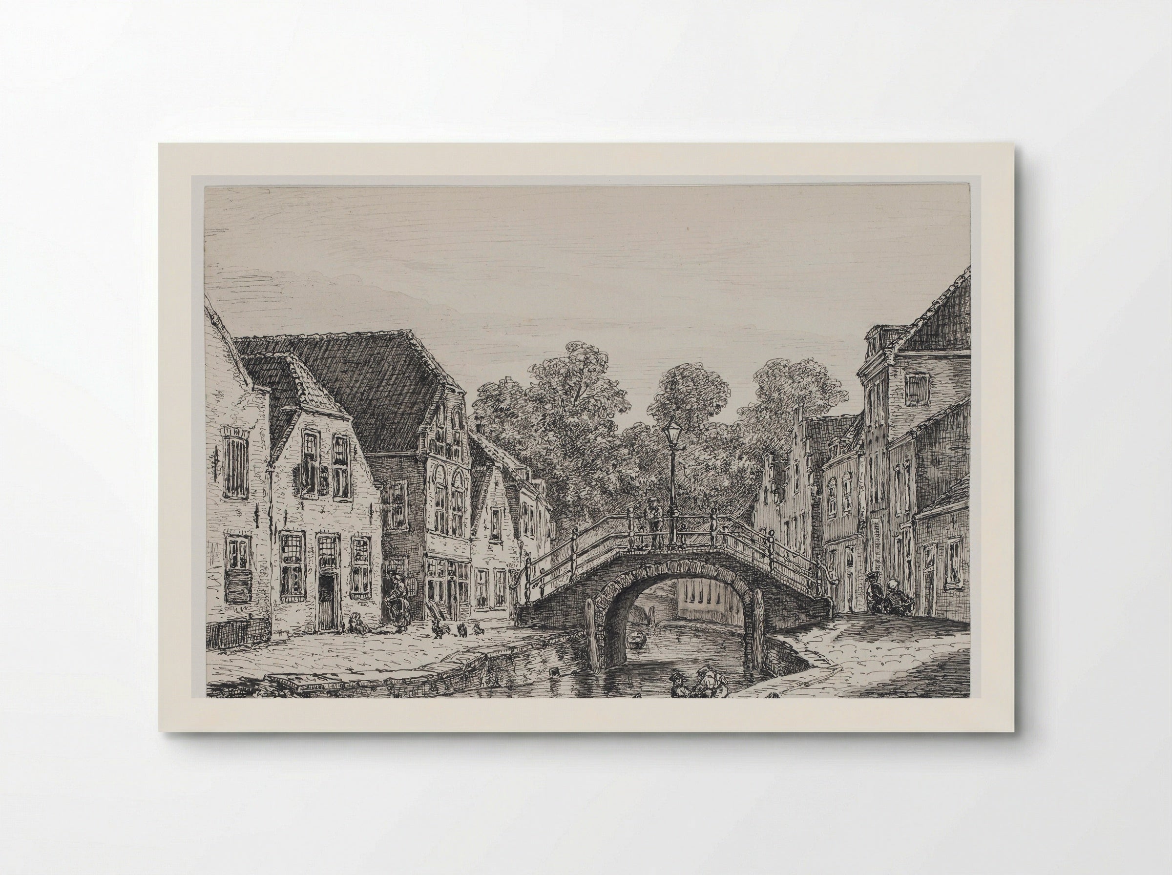 Gezicht op een gracht (View of a Canal) - Isaac Weissenbruch - Poster