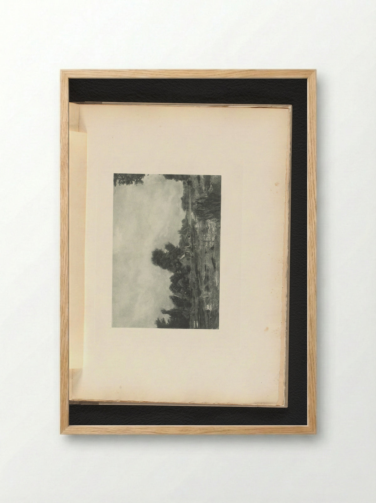 Gezicht op een huis aan het water - Alb. Kapteijn - Framed Print Wood