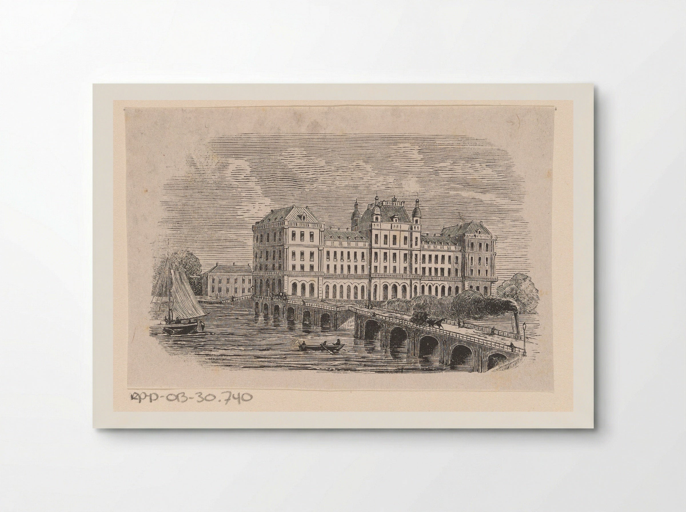 Gezicht op het Amstel Hotel te Amsterdam - Isaac Weissenbruch - Poster