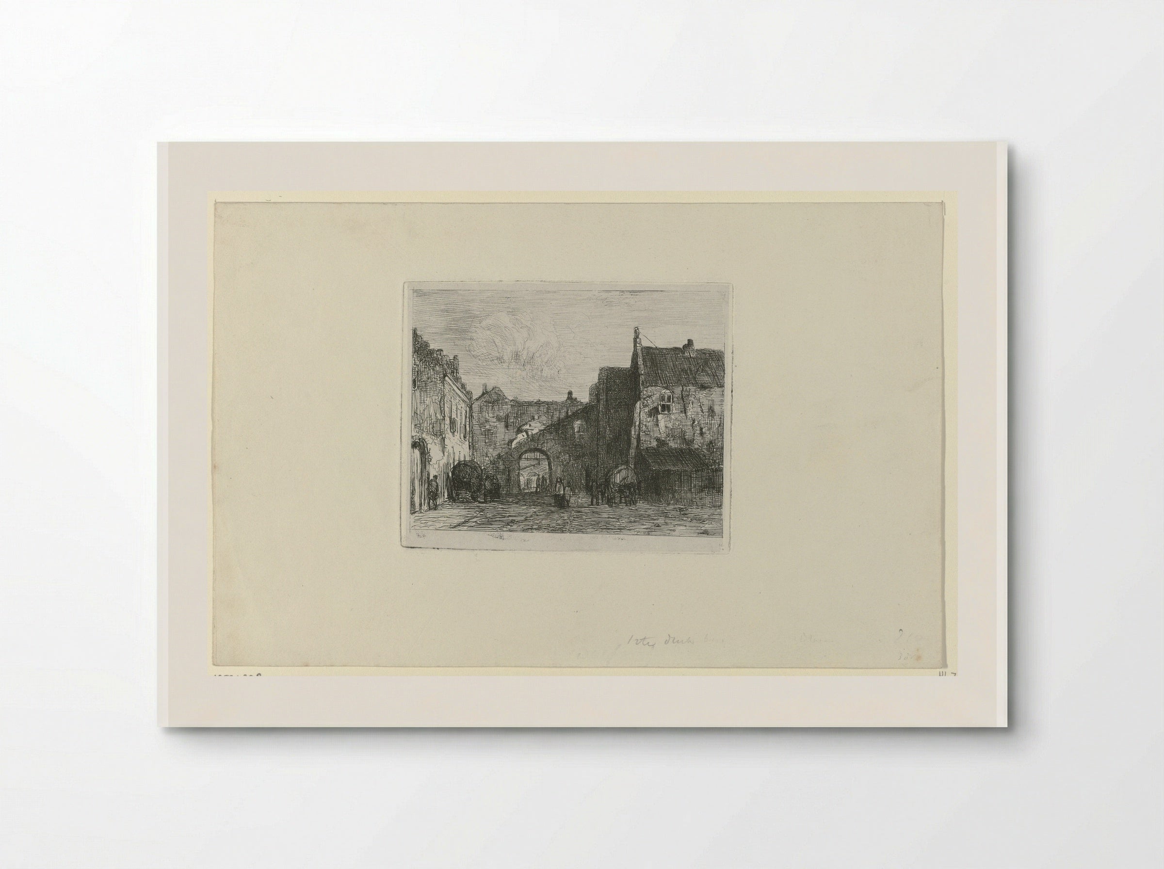 Gezicht op het Binnenhof - Jan Weissenbruch - Poster