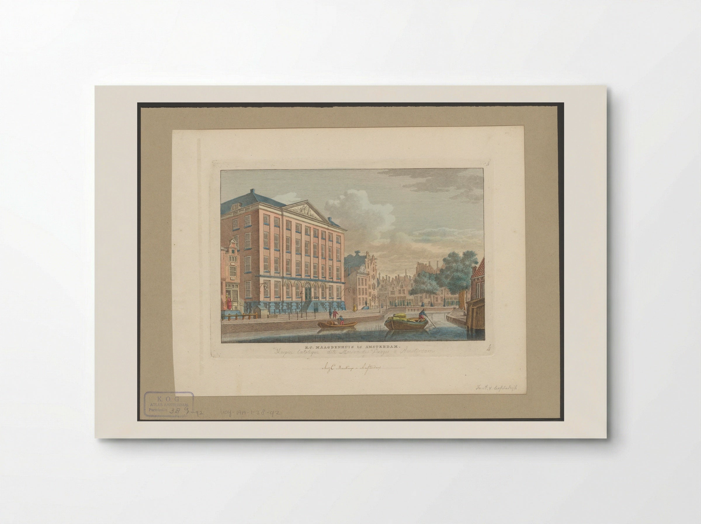 Gezicht op het Maagdenhuis te Amsterdam - Carel Frederik Bendorp (I) - Poster