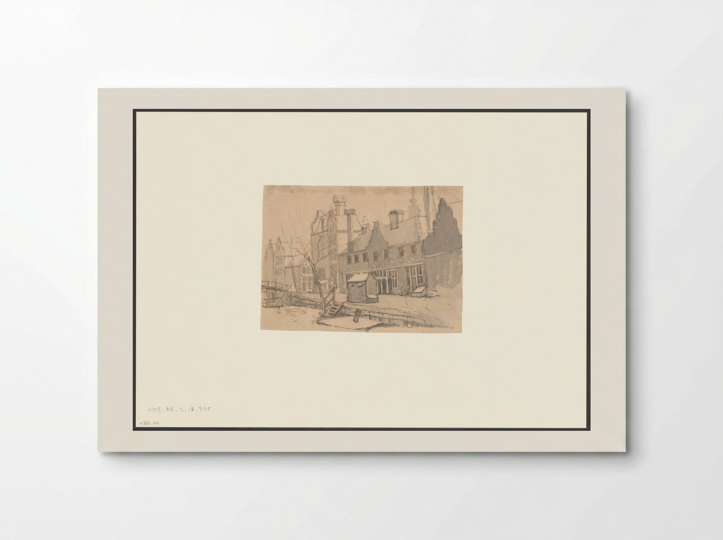 Gezicht op het Sint Andrieshofje aan de Egelantiersgracht - Gerrit Lamberts - Poster