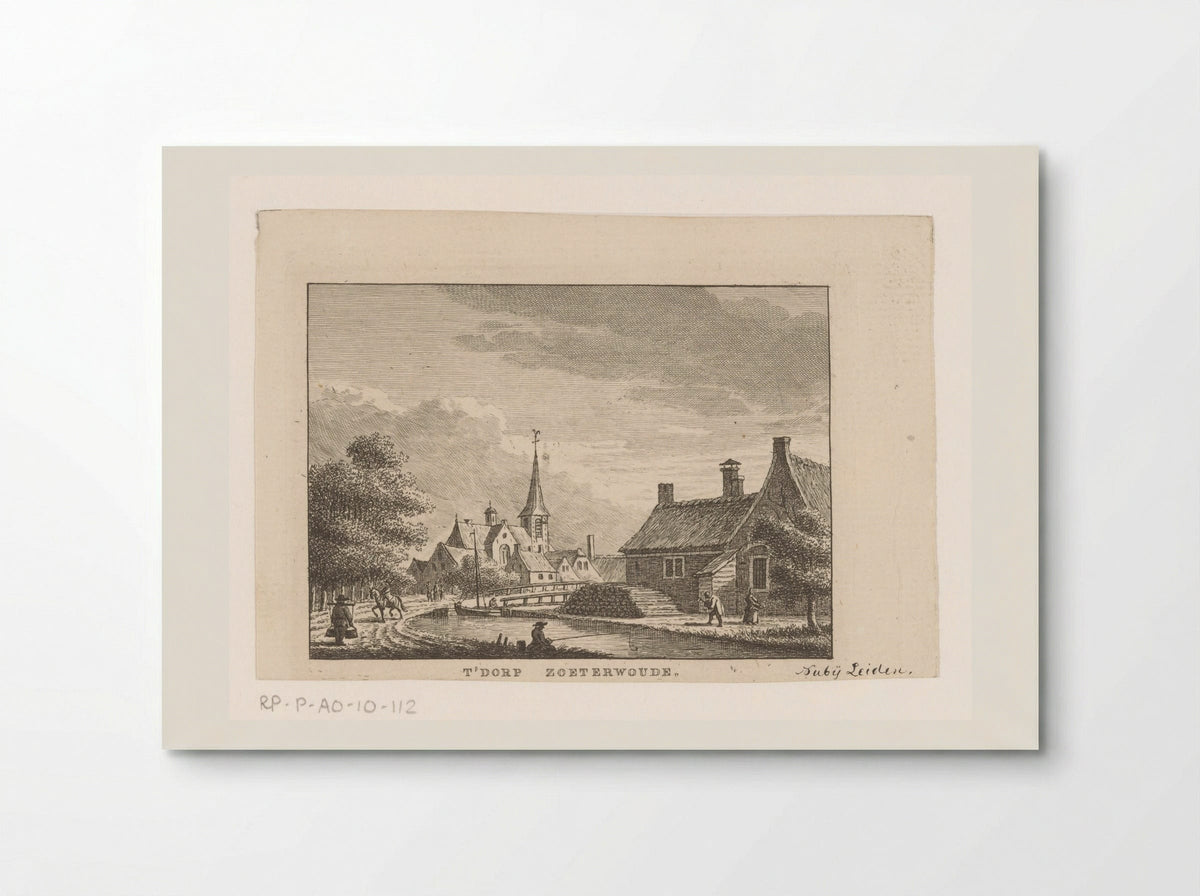 Gezicht op het dorp Zoeterwoude - Carel Frederik Bendorp (I) - Poster
