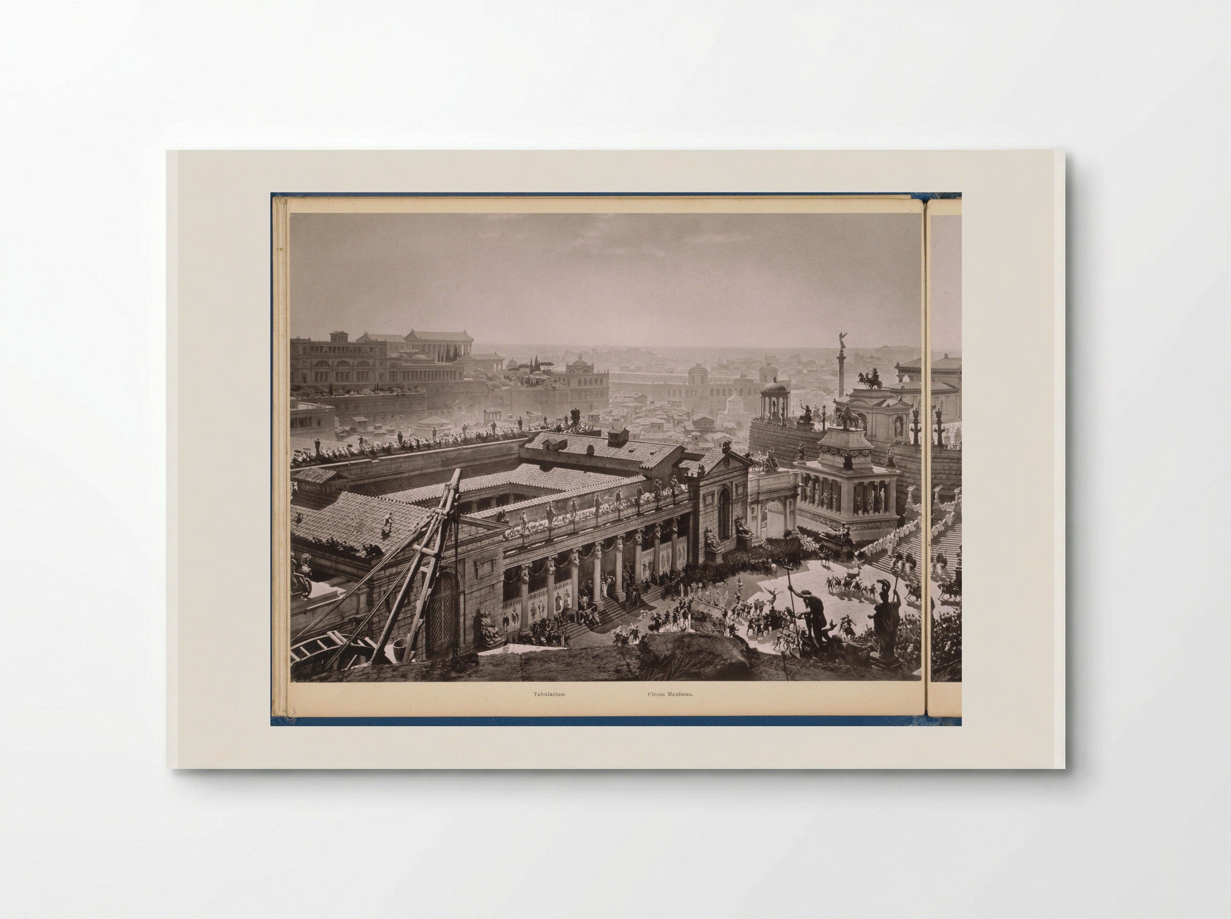 Gezicht op het oude Rome: het Tabularium en het Circus Maximus - Franz Hanfstaengl - Poster