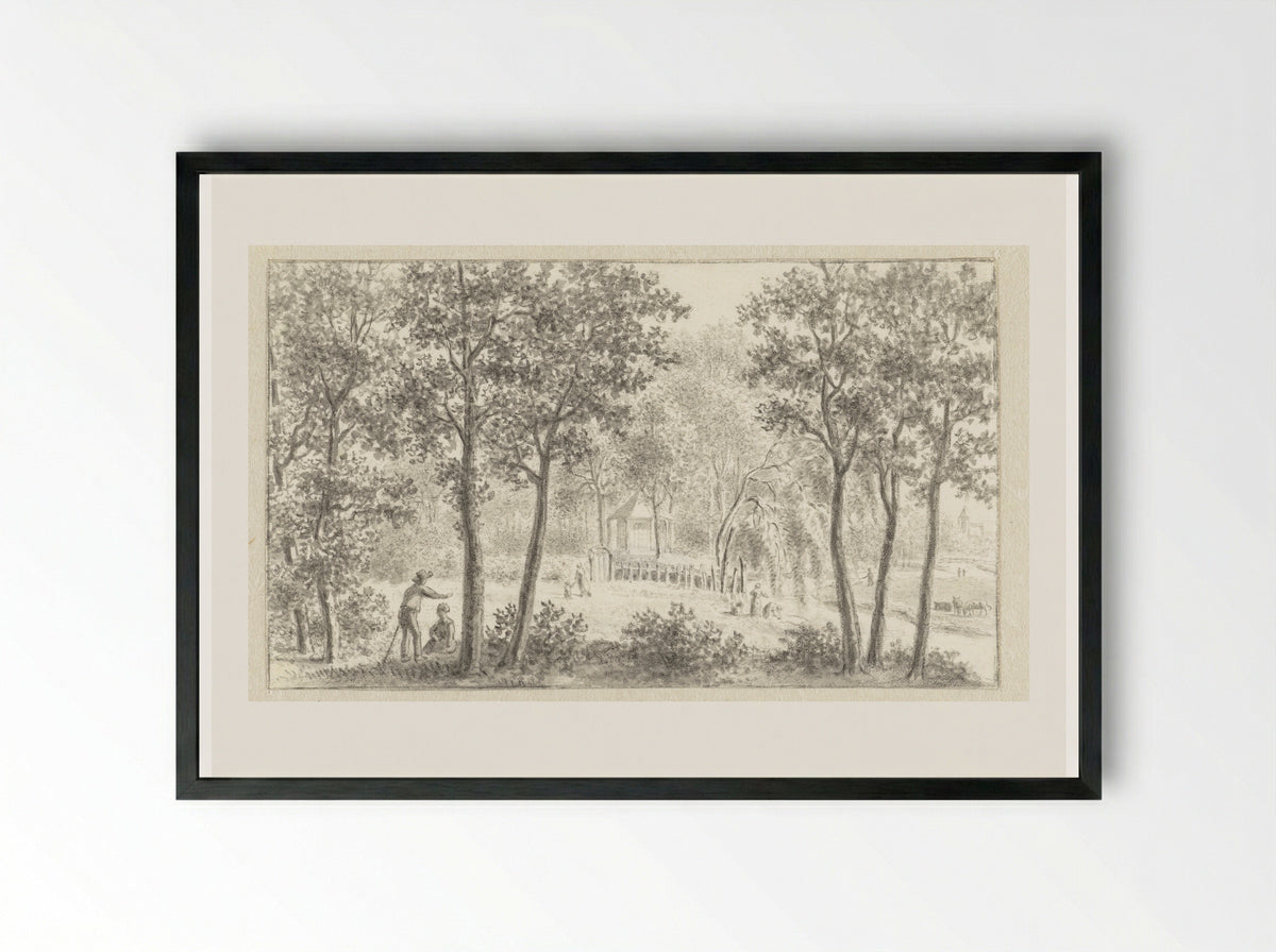 Gezicht op koepel te Son - Ernst Willem Jan Bagelaar - Framed Print Black