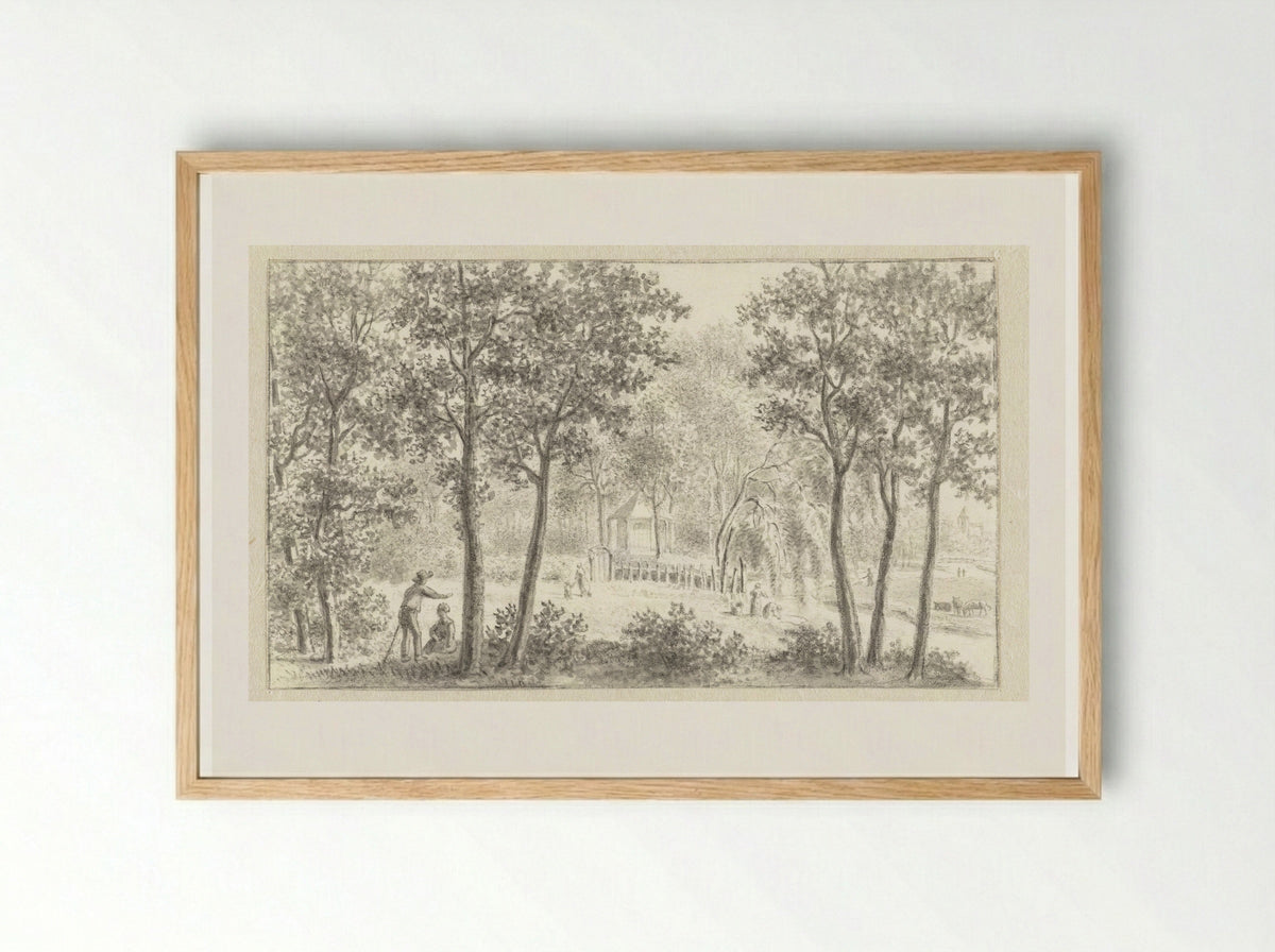 Gezicht op koepel te Son - Ernst Willem Jan Bagelaar - Framed Print Wood