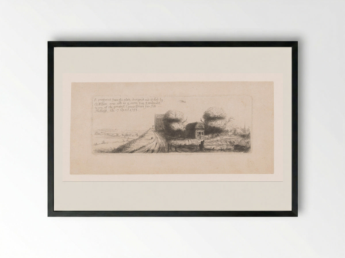 Gezicht op 't Molentje (The Windmill) - Benjamin Wilson - Framed Print Black