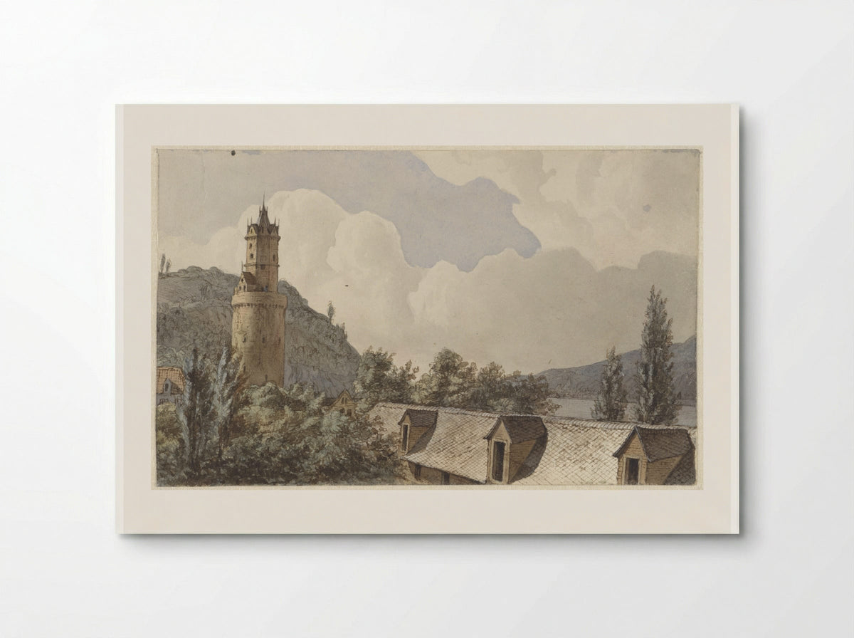 Gezicht over Andernach en de Rijn - Hendrik Abraham Klinkhamer - Poster